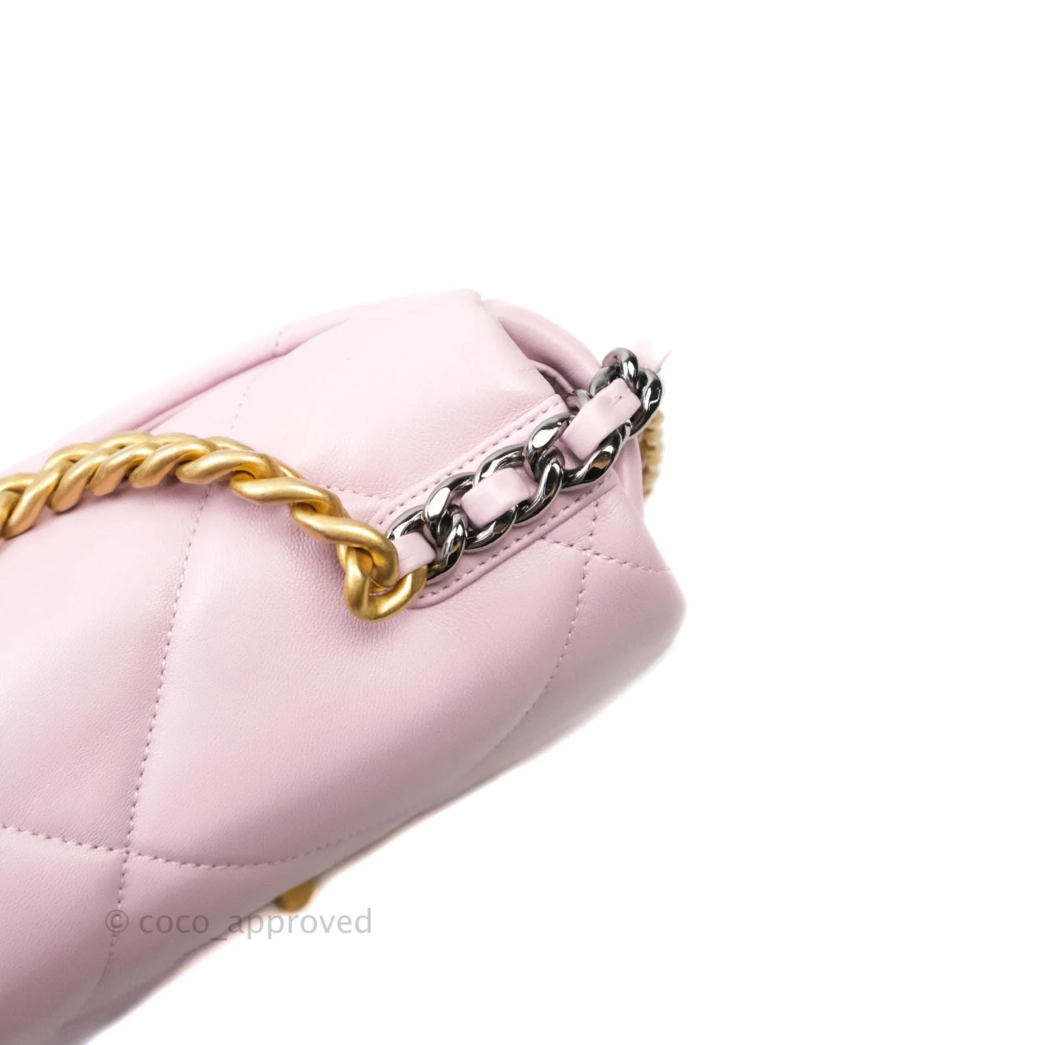Chanel 19 Small Lilac Rose Claire Mixed Hardware