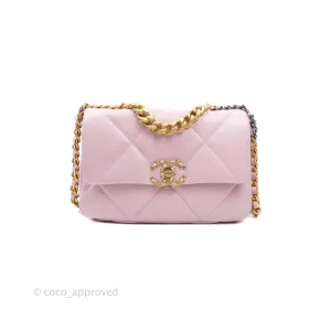 Chanel 19 Small Lilac Rose Claire Mixed Hardware