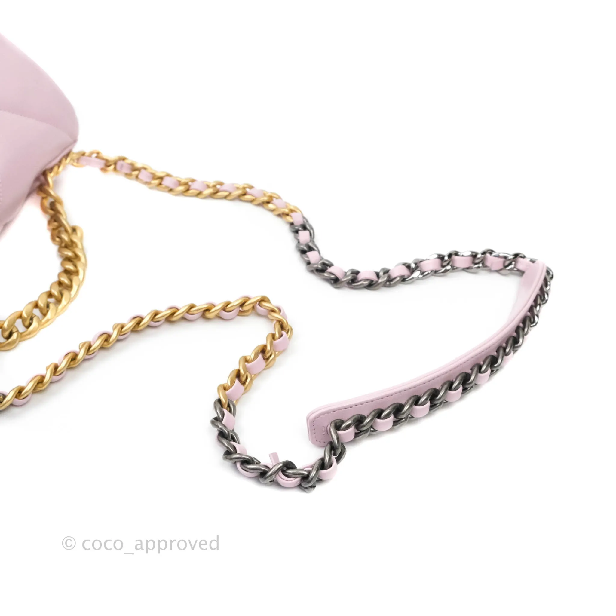 Chanel 19 Small Lilac Rose Claire Mixed Hardware
