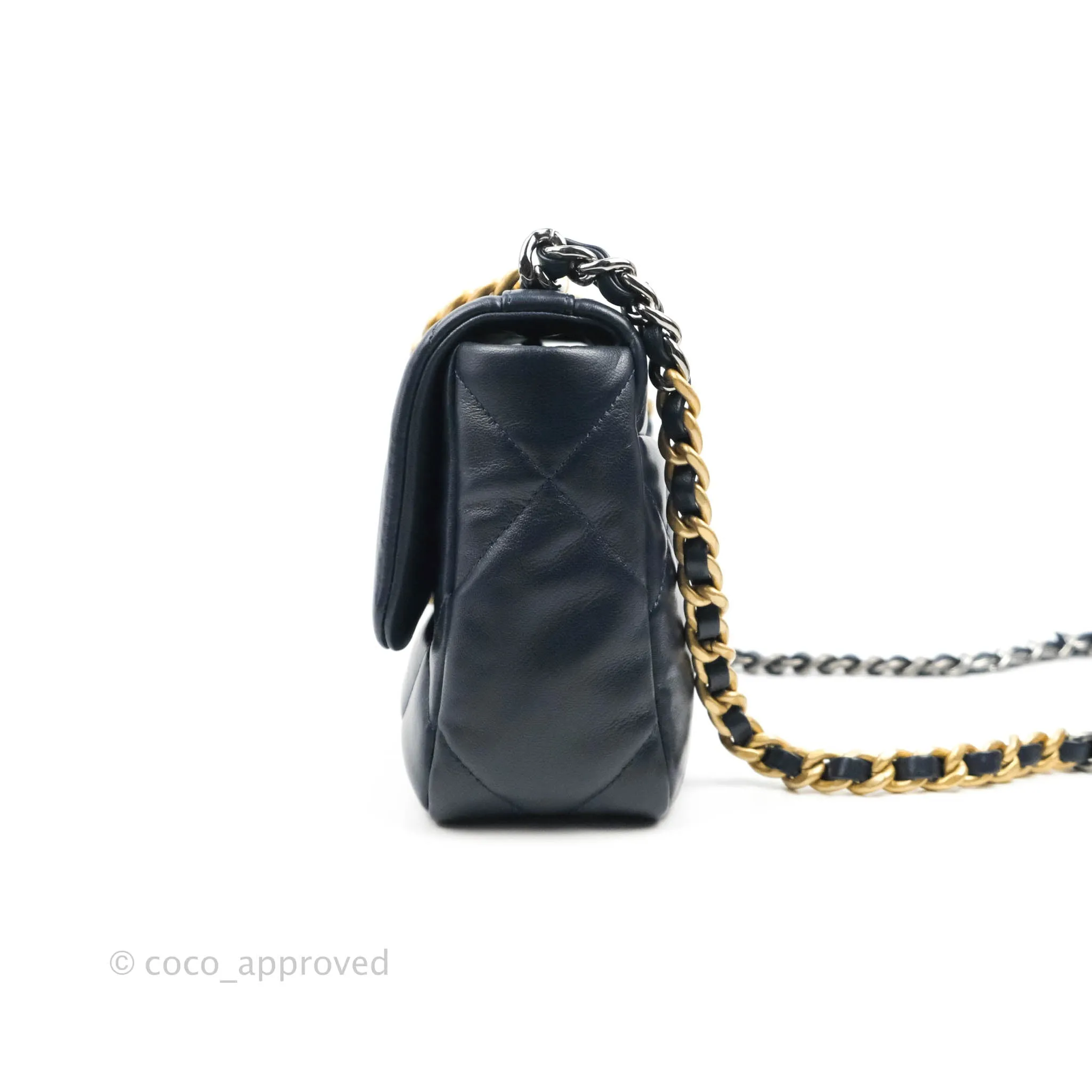 Chanel 19 Small Navy Mixed Hardware