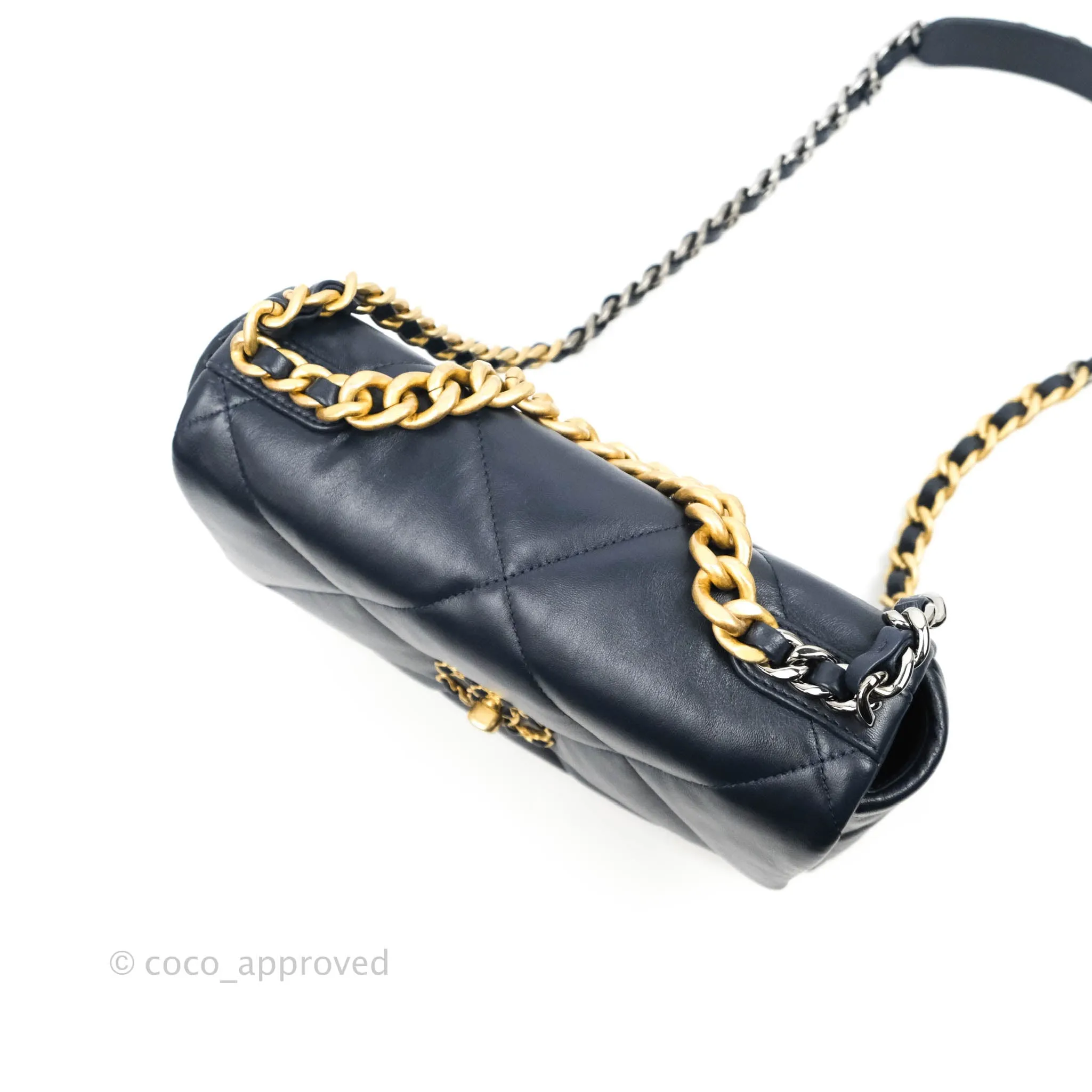 Chanel 19 Small Navy Mixed Hardware