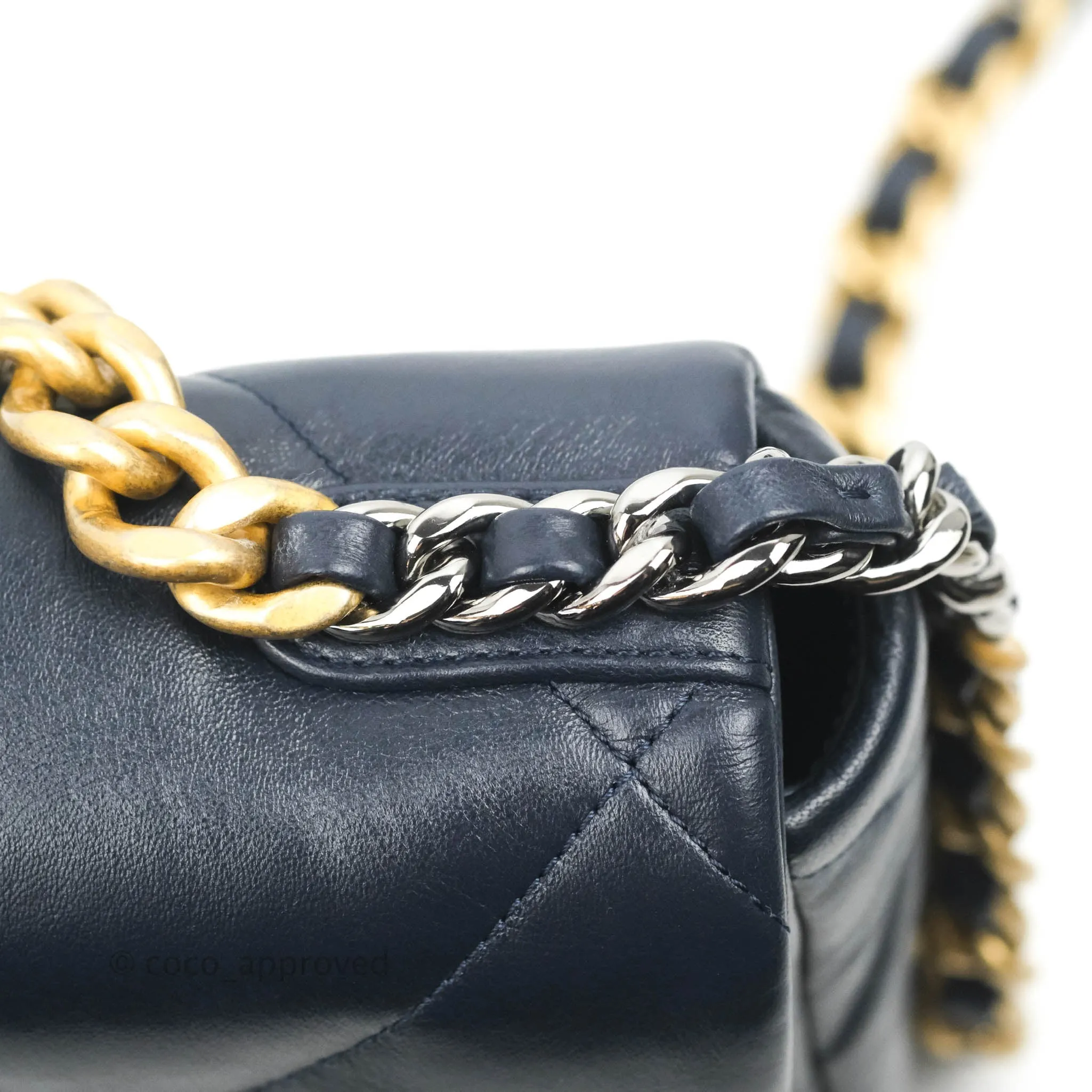 Chanel 19 Small Navy Mixed Hardware