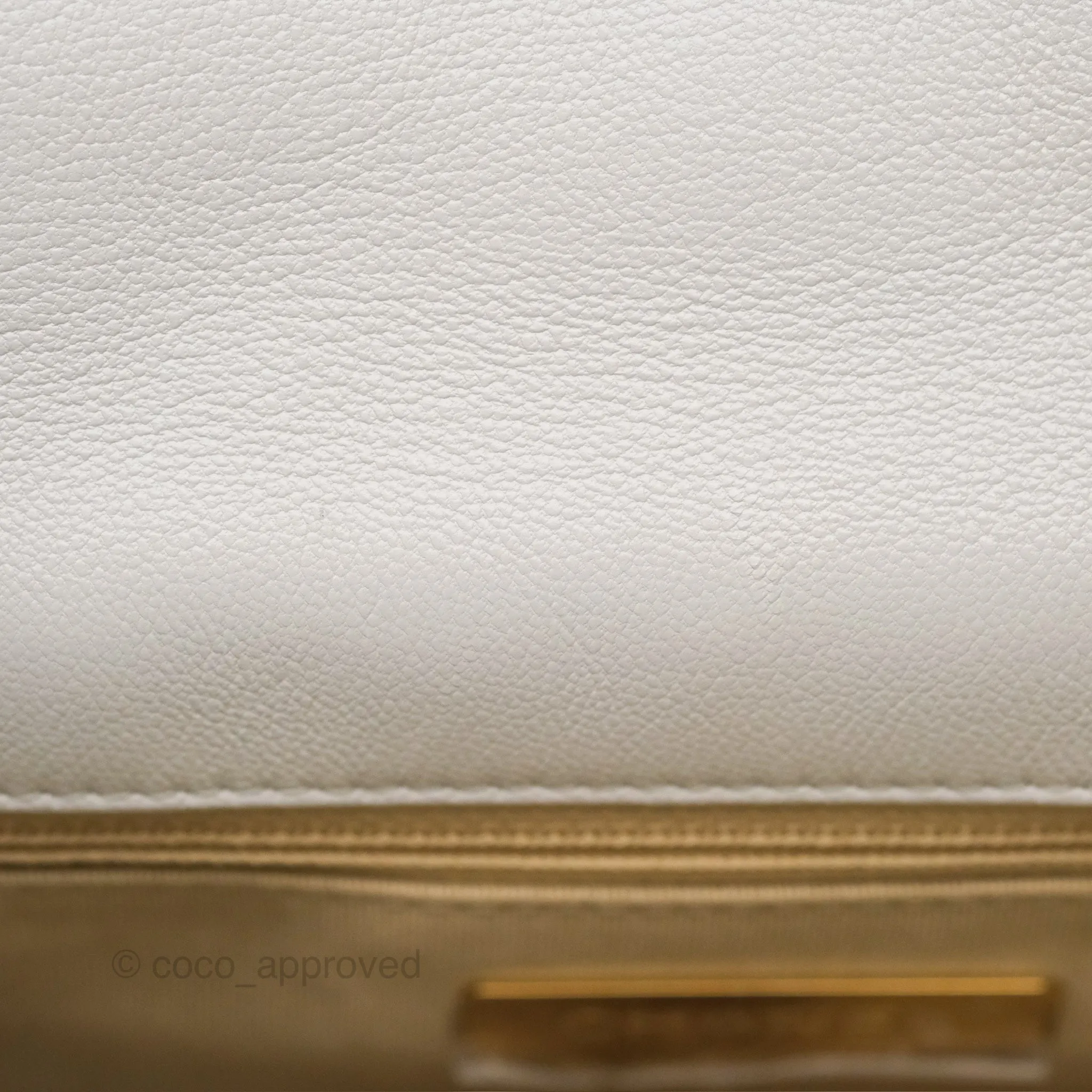 Chanel 19 Small Pearly White Mixed Hardware