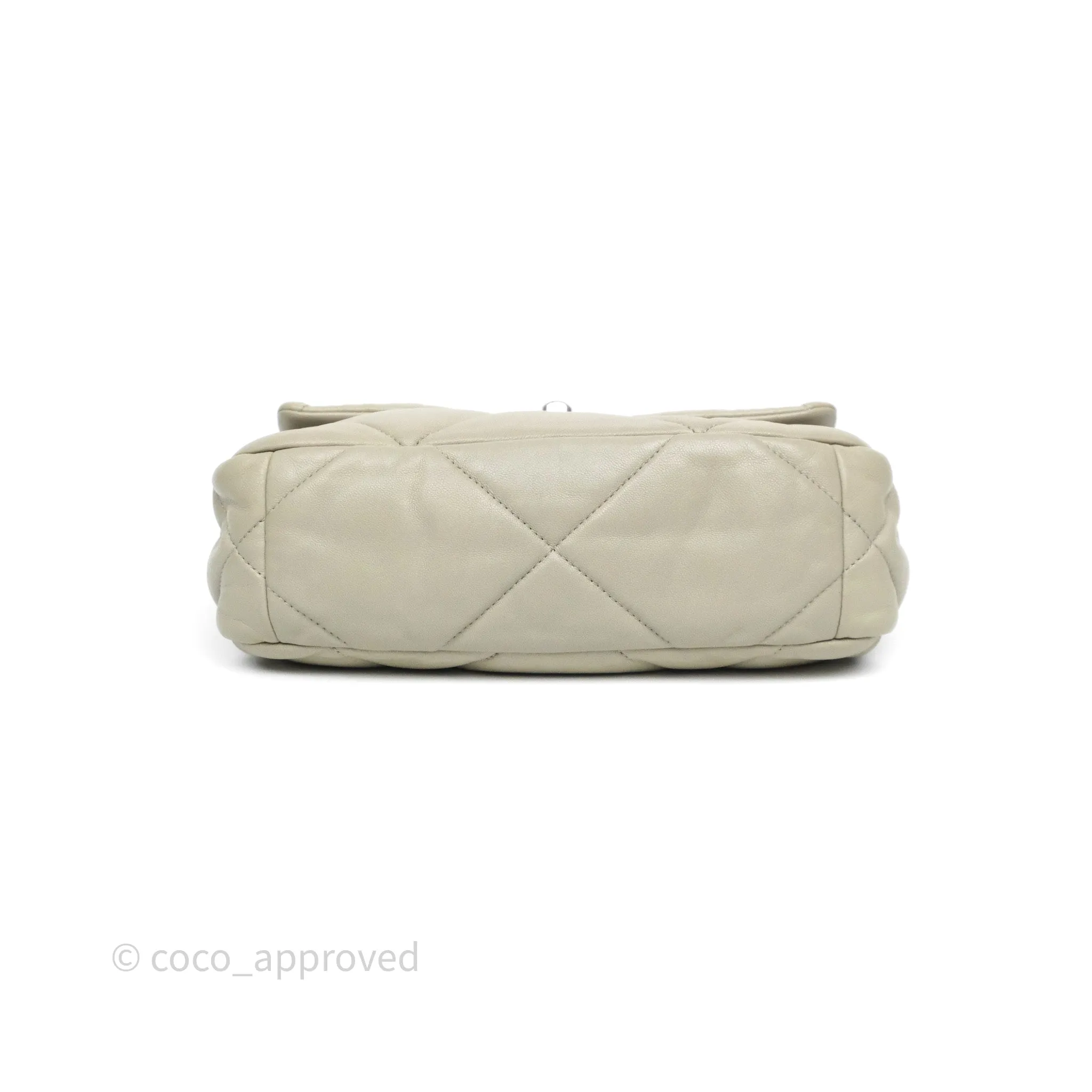Chanel 19 Small Sage Grey Mixed Hardware