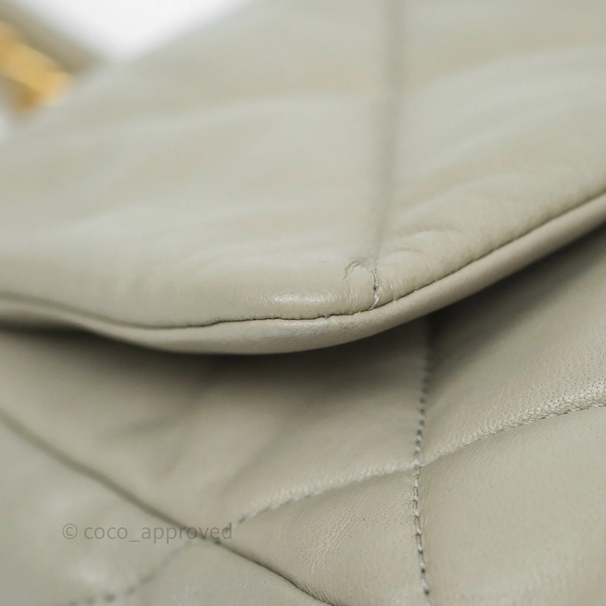 Chanel 19 Small Sage Grey Mixed Hardware