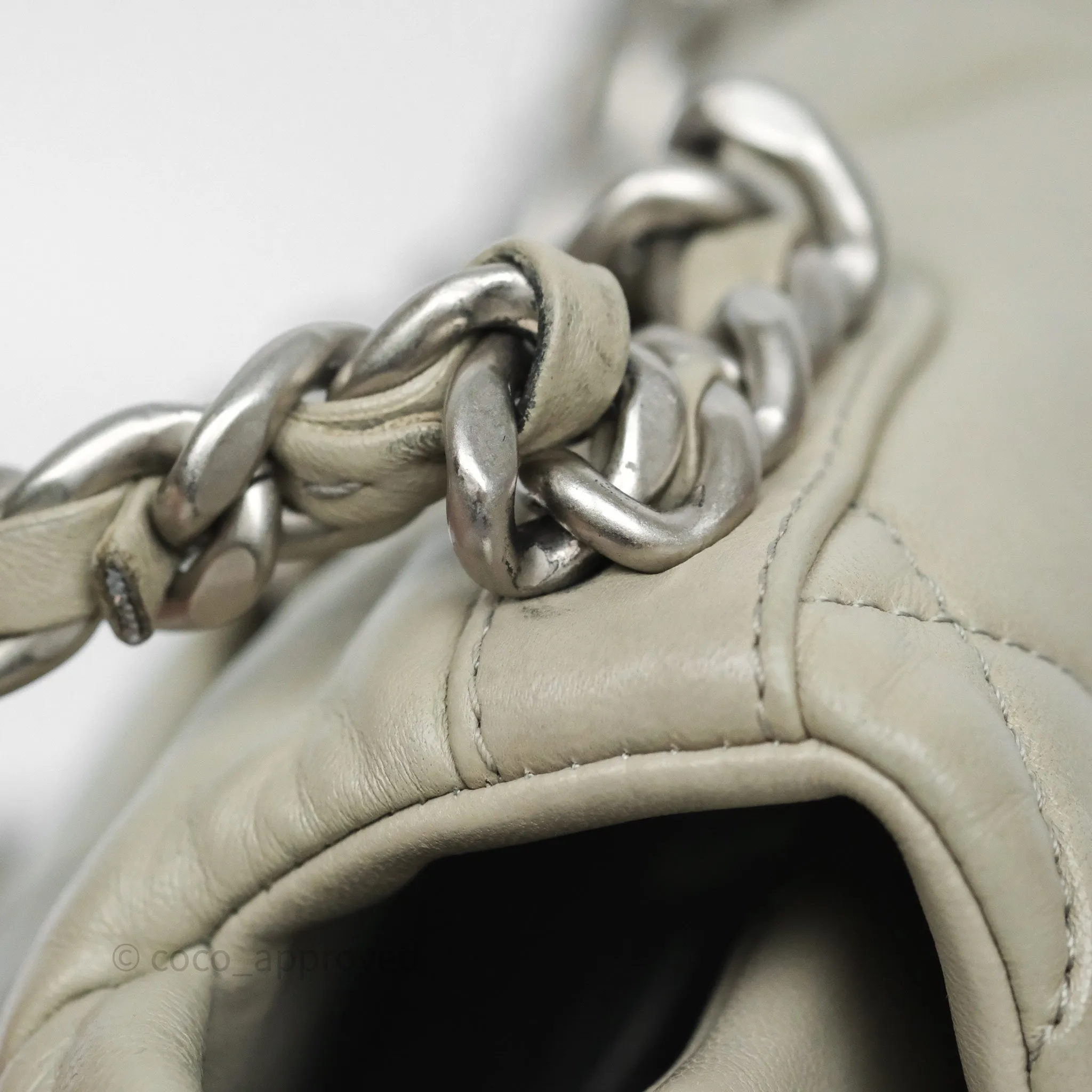 Chanel 19 Small Sage Grey Mixed Hardware