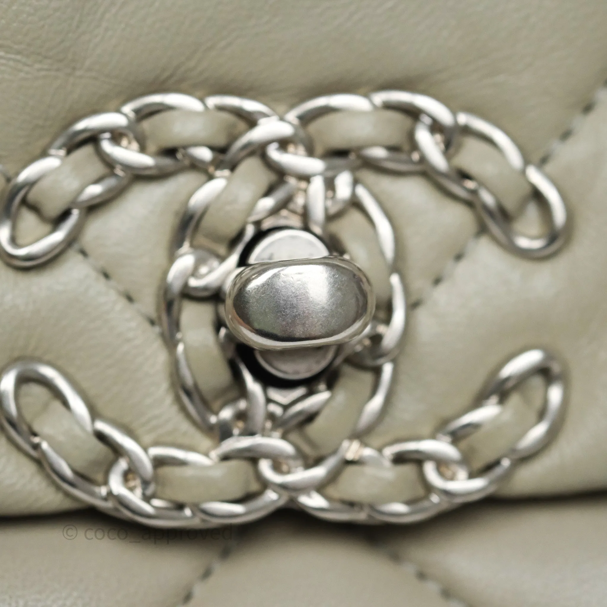 Chanel 19 Small Sage Grey Mixed Hardware