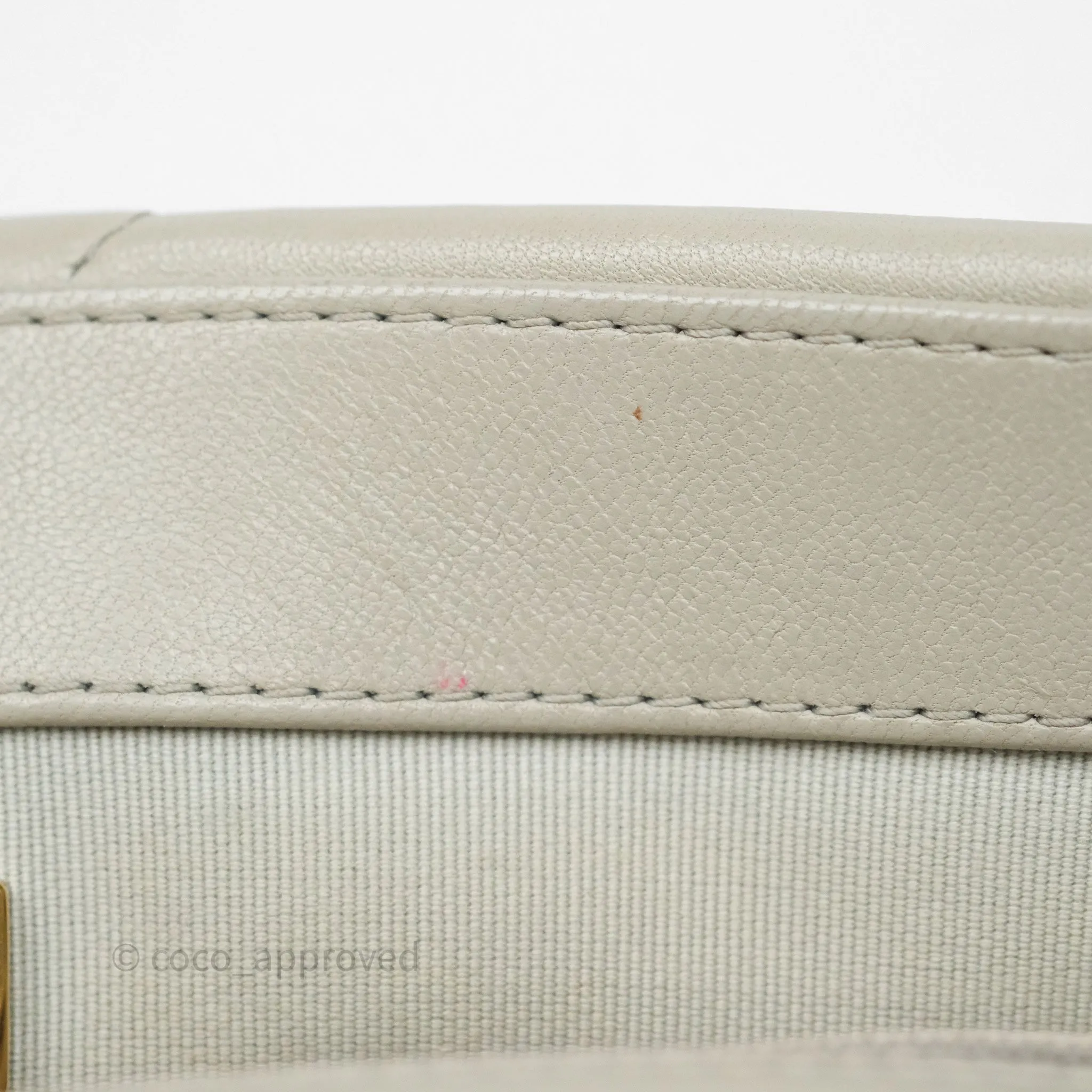 Chanel 19 Small Sage Grey Mixed Hardware