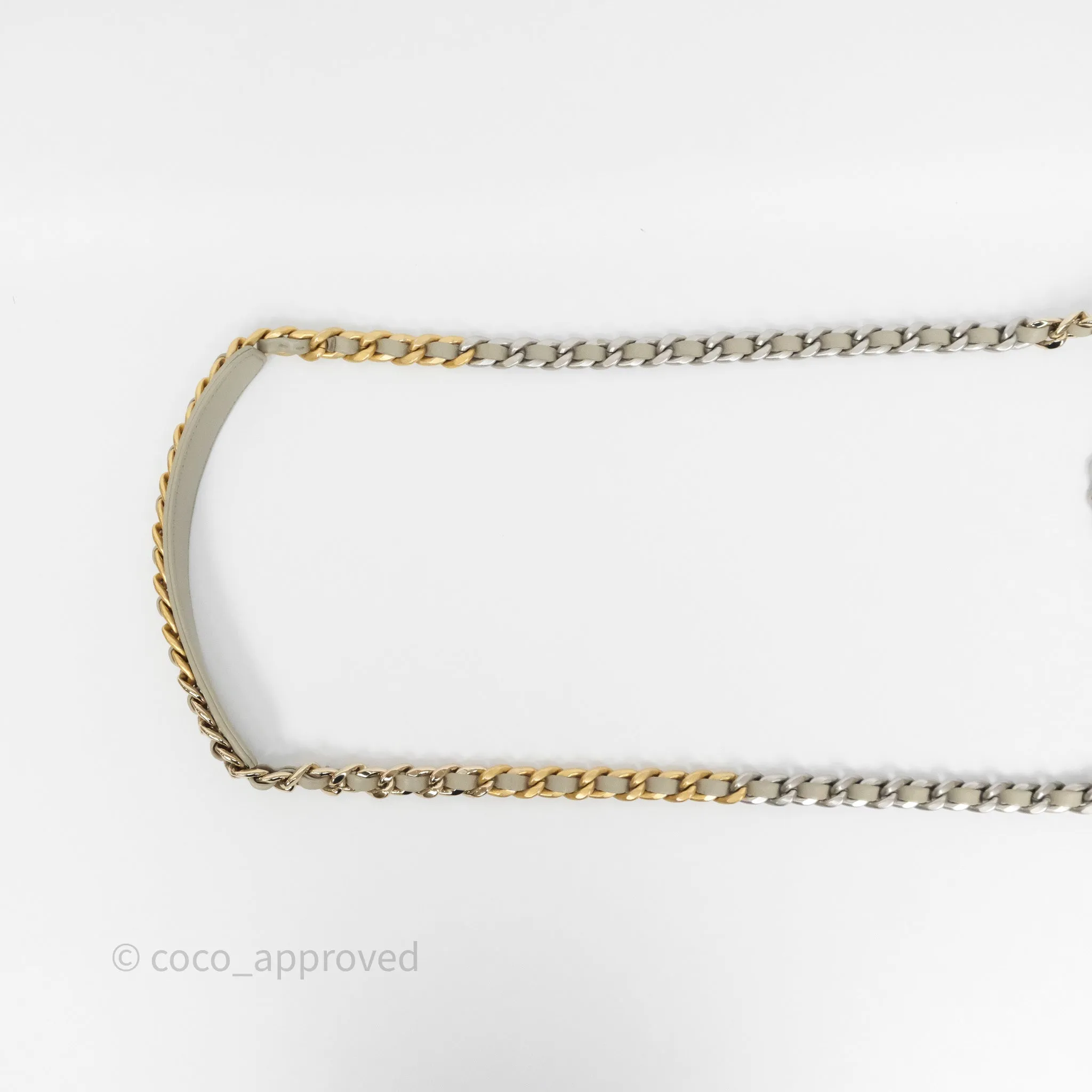 Chanel 19 Small Sage Grey Mixed Hardware