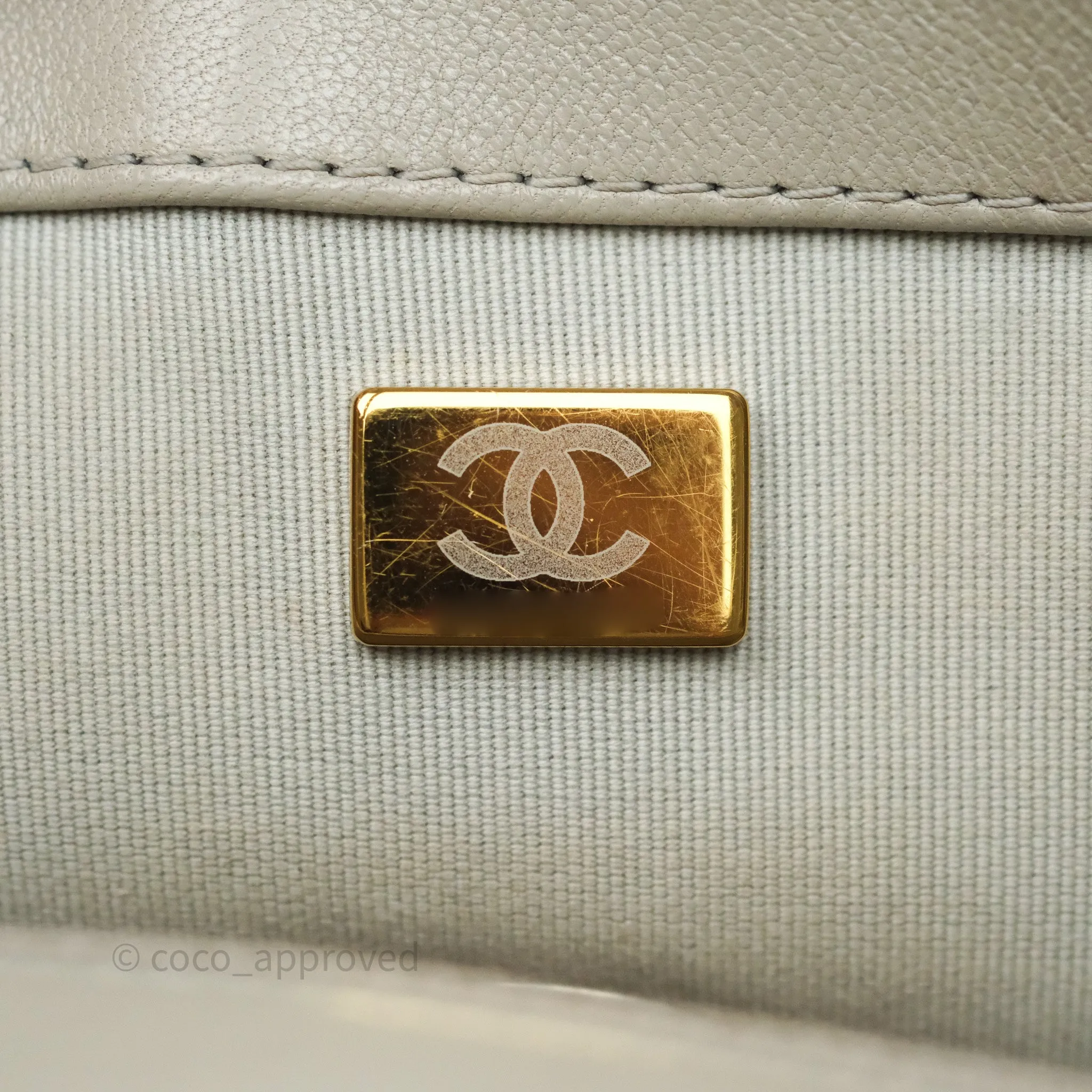 Chanel 19 Small Sage Grey Mixed Hardware