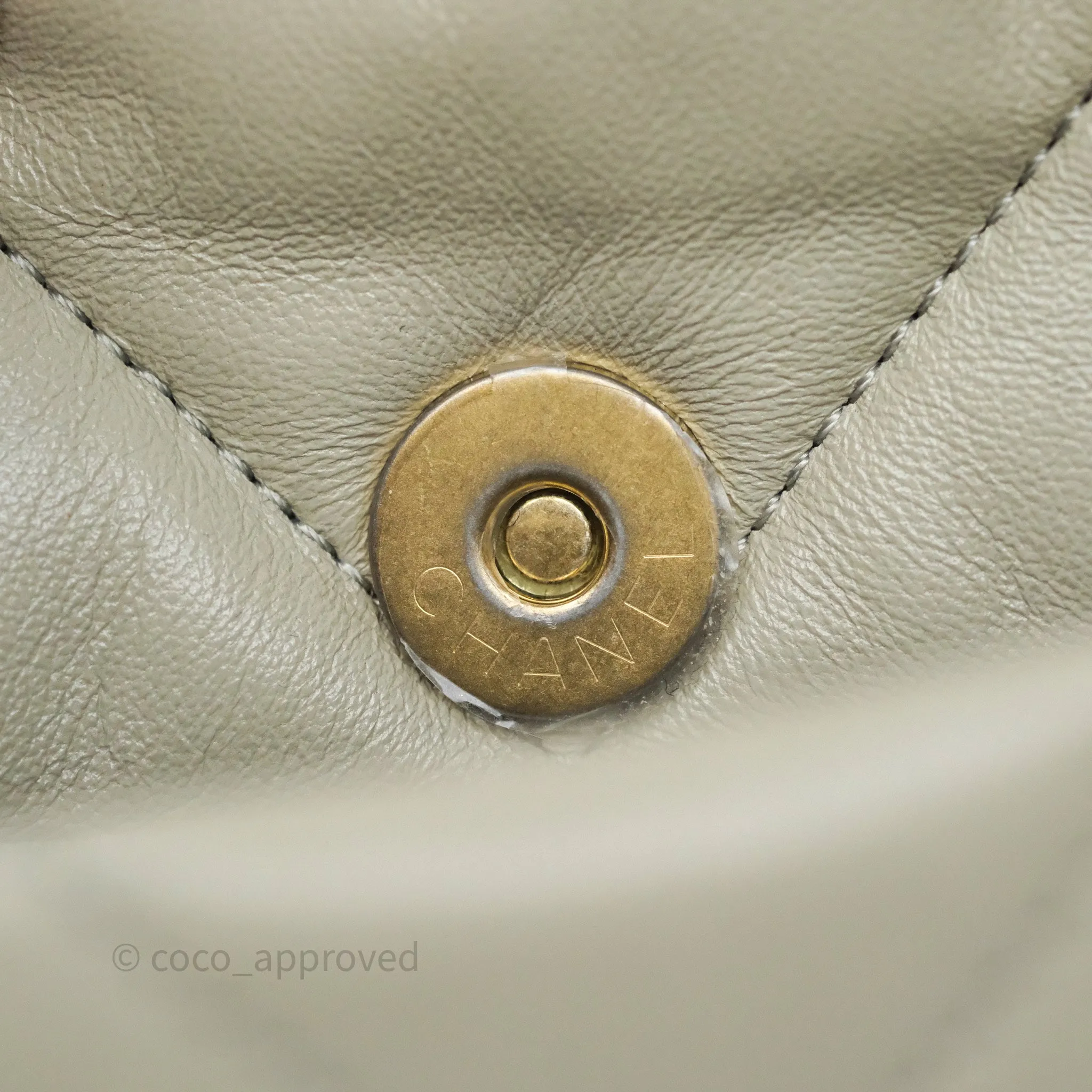 Chanel 19 Small Sage Grey Mixed Hardware