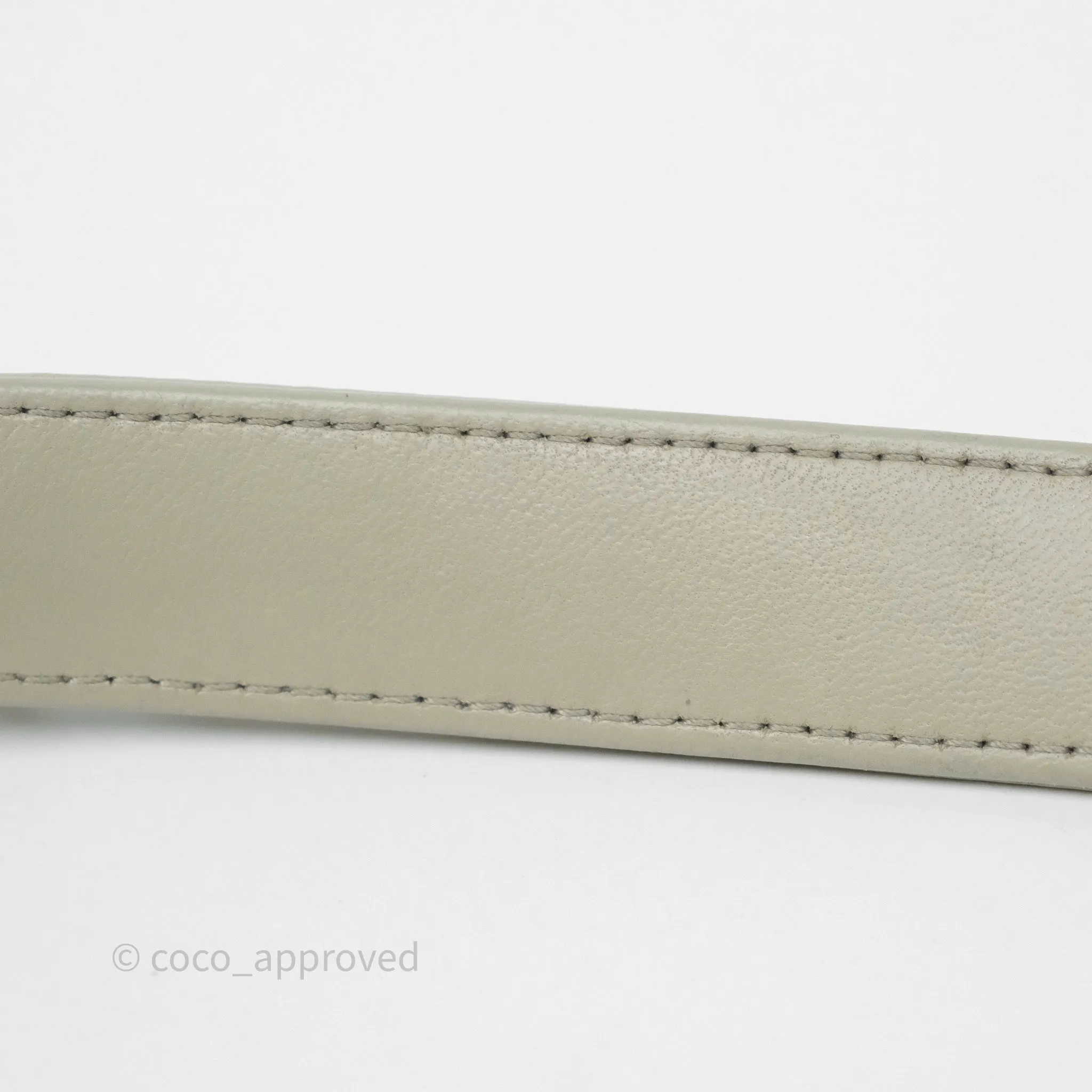 Chanel 19 Small Sage Grey Mixed Hardware