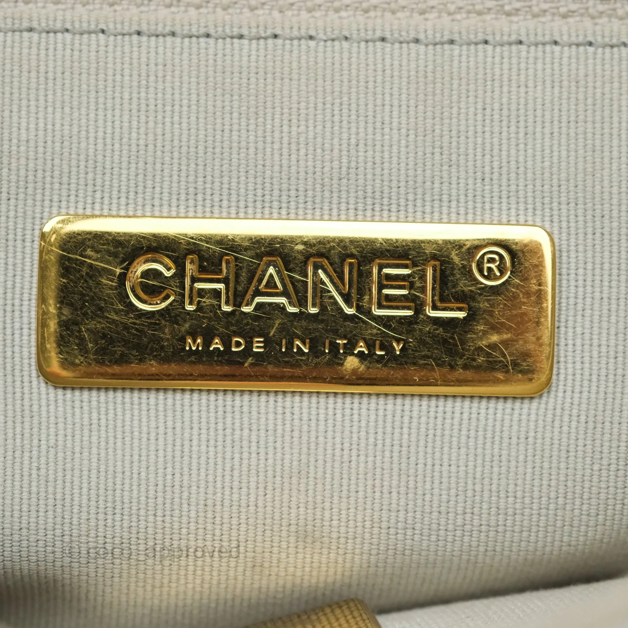 Chanel 19 Small Sage Grey Mixed Hardware