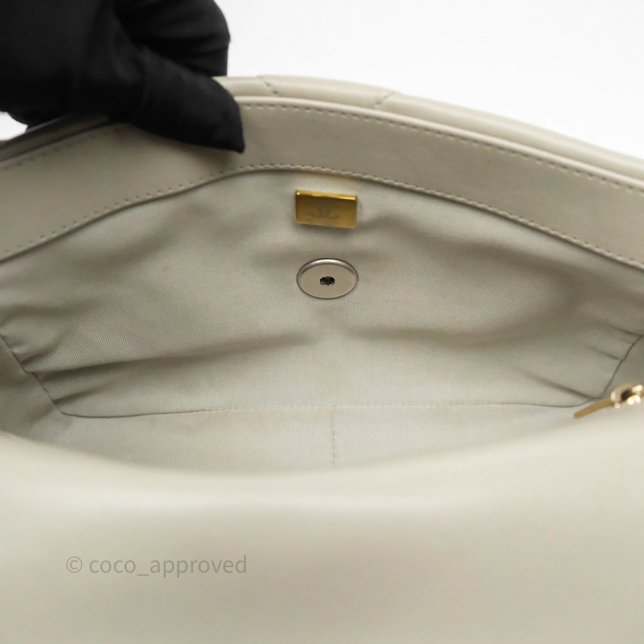 Chanel 19 Small Sage Grey Mixed Hardware