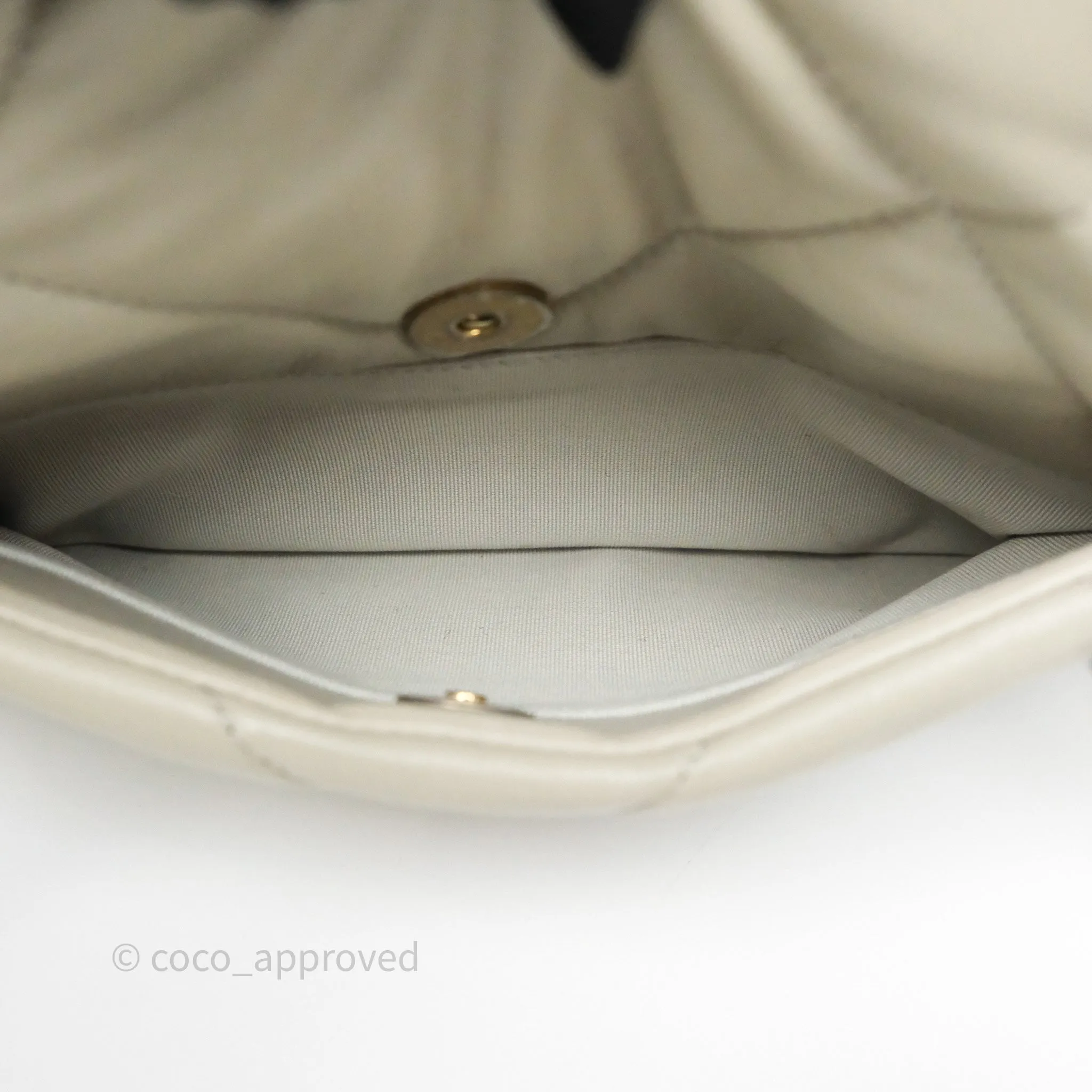 Chanel 19 Small Sage Grey Mixed Hardware
