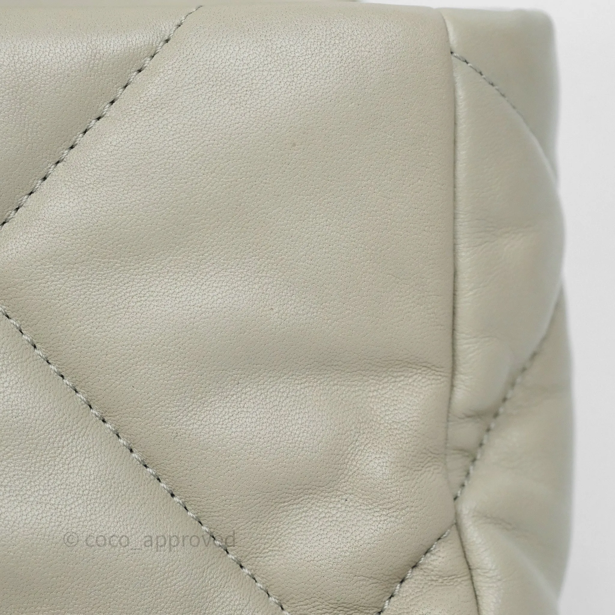 Chanel 19 Small Sage Grey Mixed Hardware