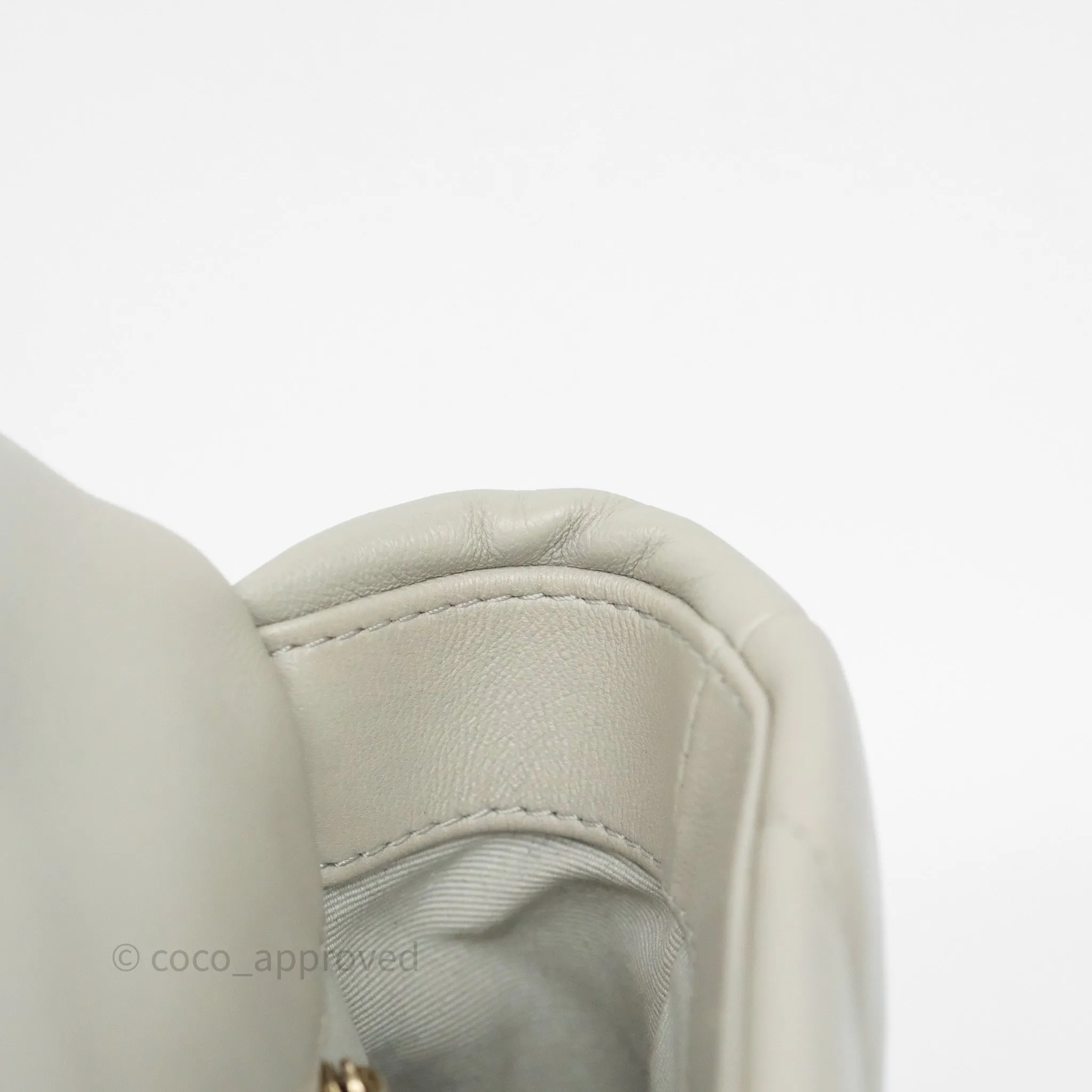 Chanel 19 Small Sage Grey Mixed Hardware