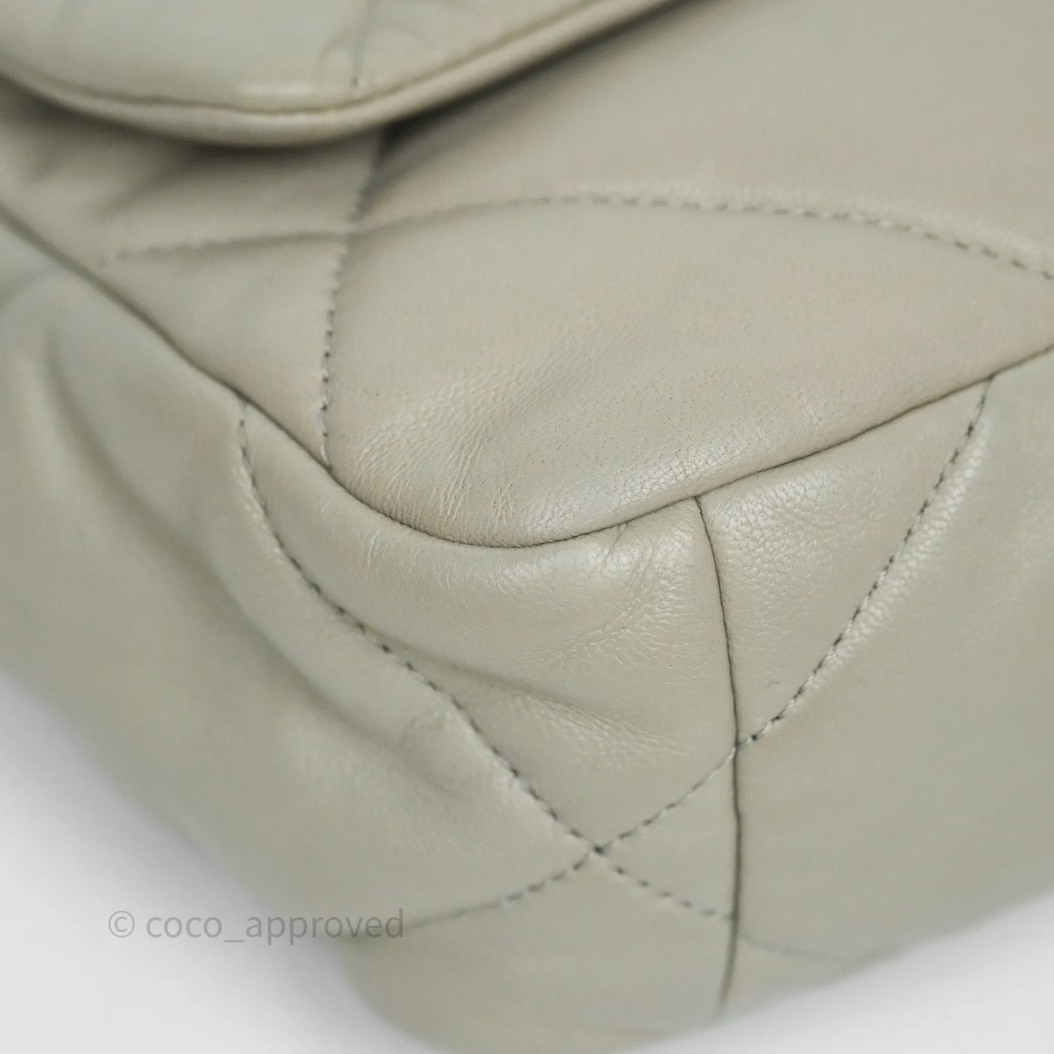 Chanel 19 Small Sage Grey Mixed Hardware