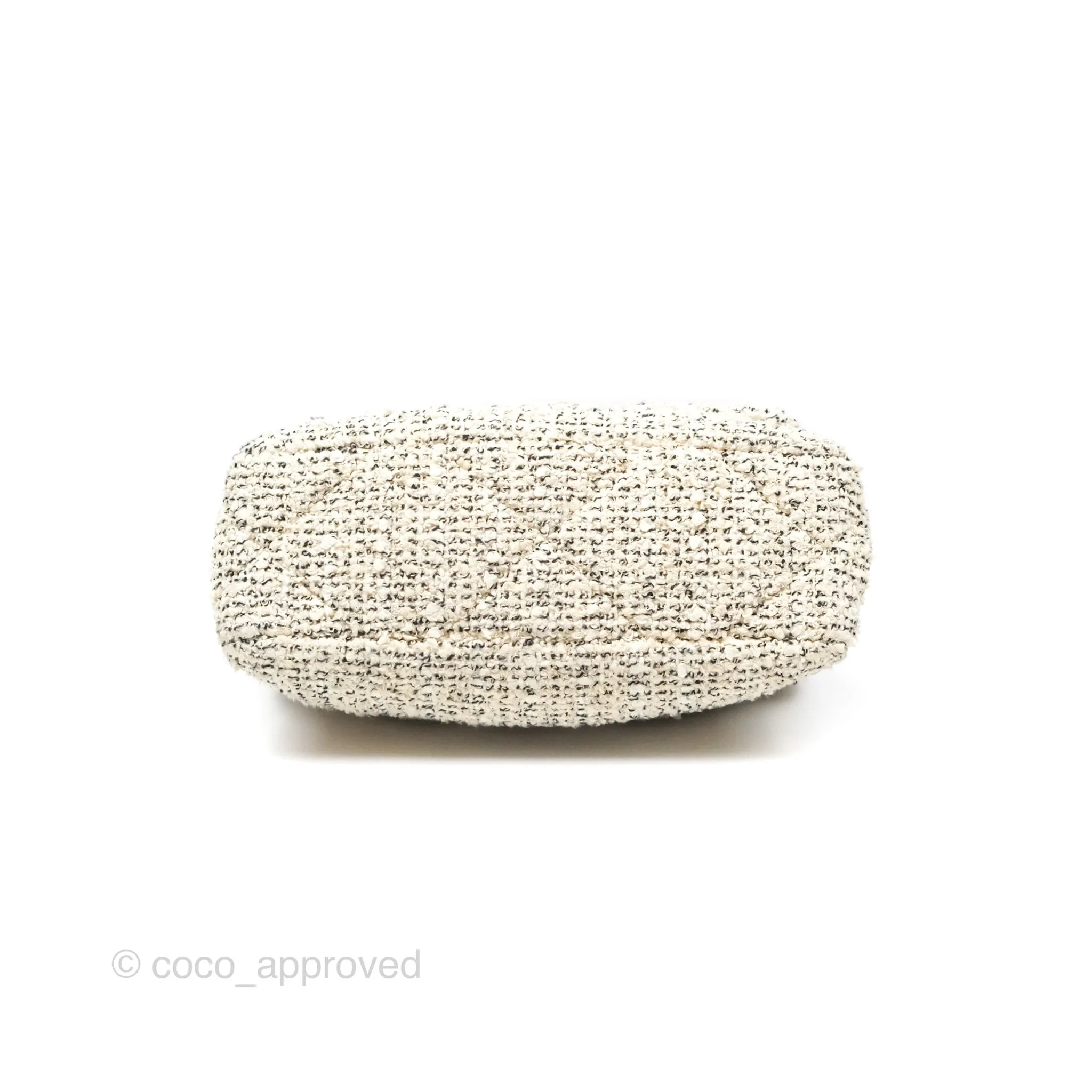 Chanel 19 Small Tweed Oreo Cream Mixed Hardware