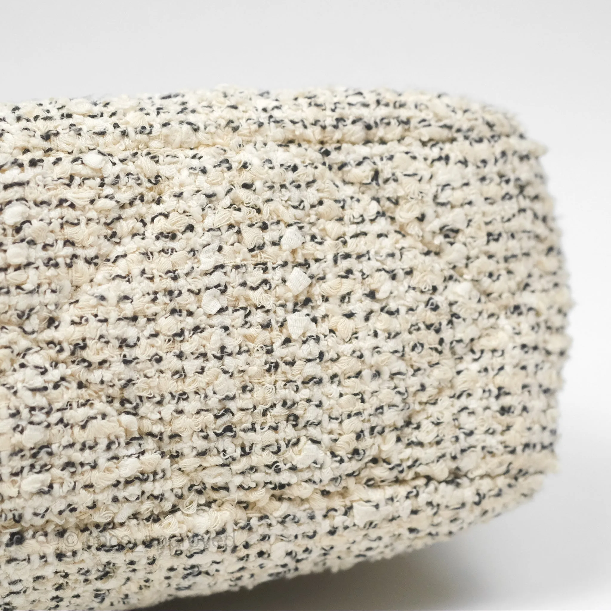 Chanel 19 Small Tweed Oreo Cream Mixed Hardware