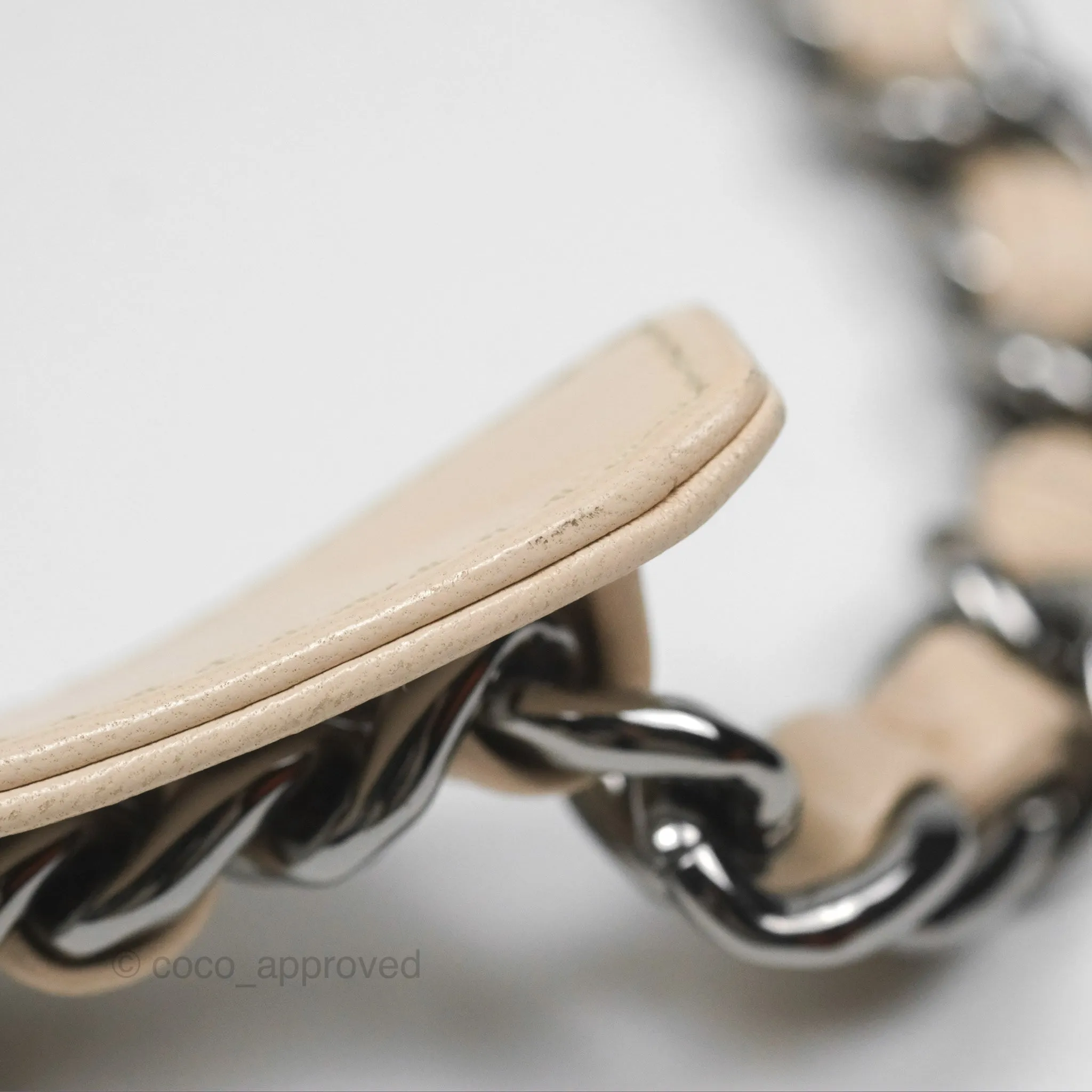 Chanel 19 Small Tweed Oreo Cream Mixed Hardware