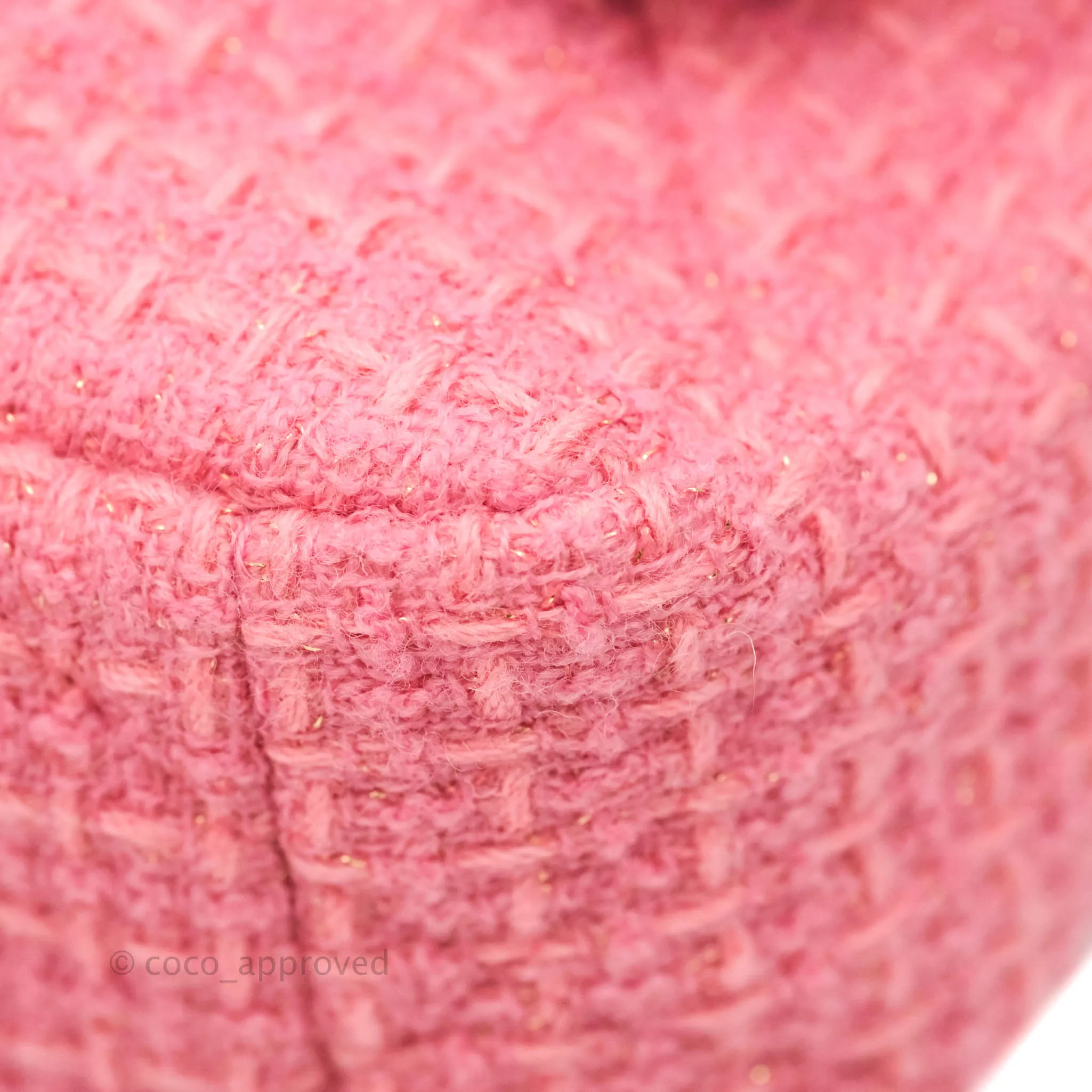 Chanel 19 Small Tweed Pink Mixed Hardware