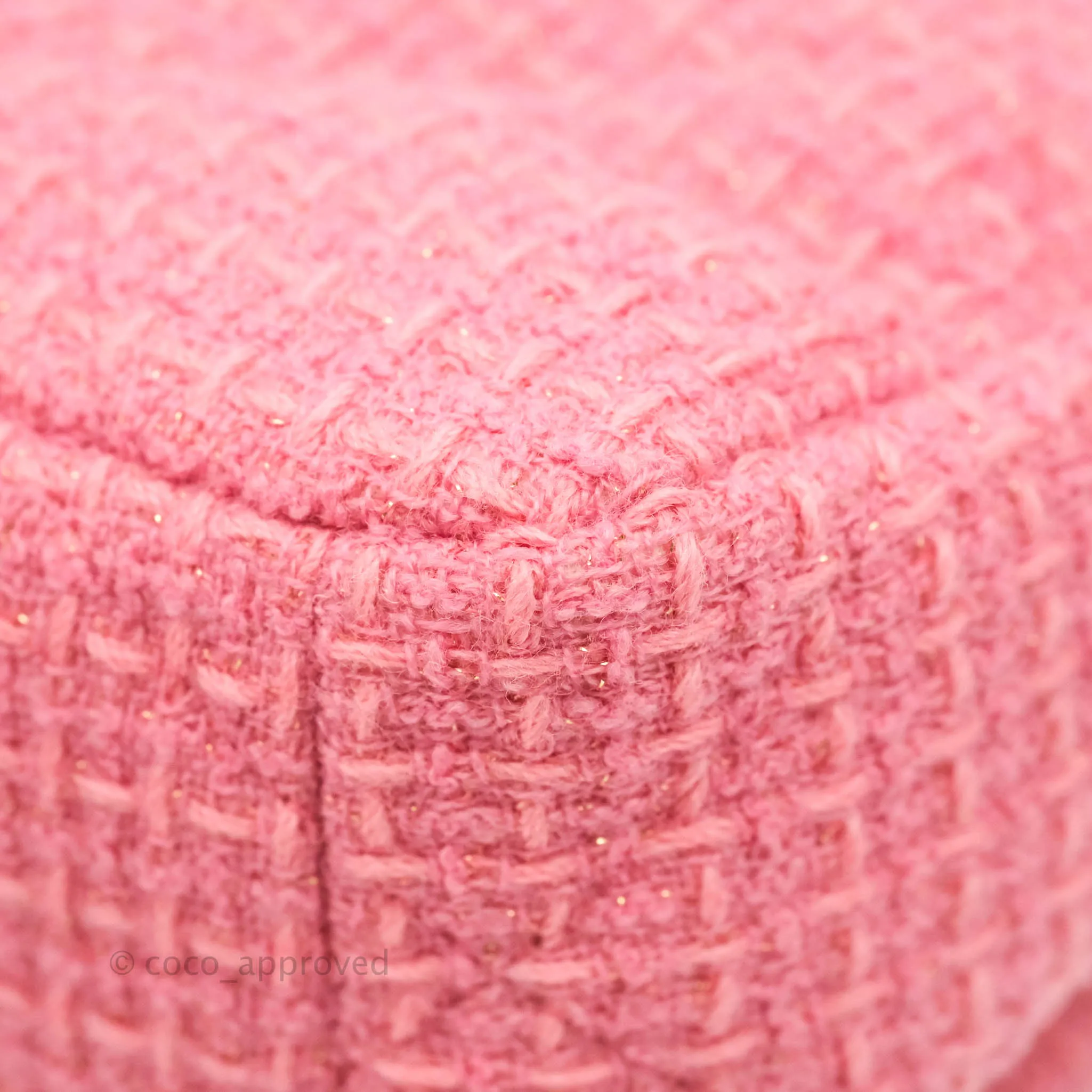 Chanel 19 Small Tweed Pink Mixed Hardware