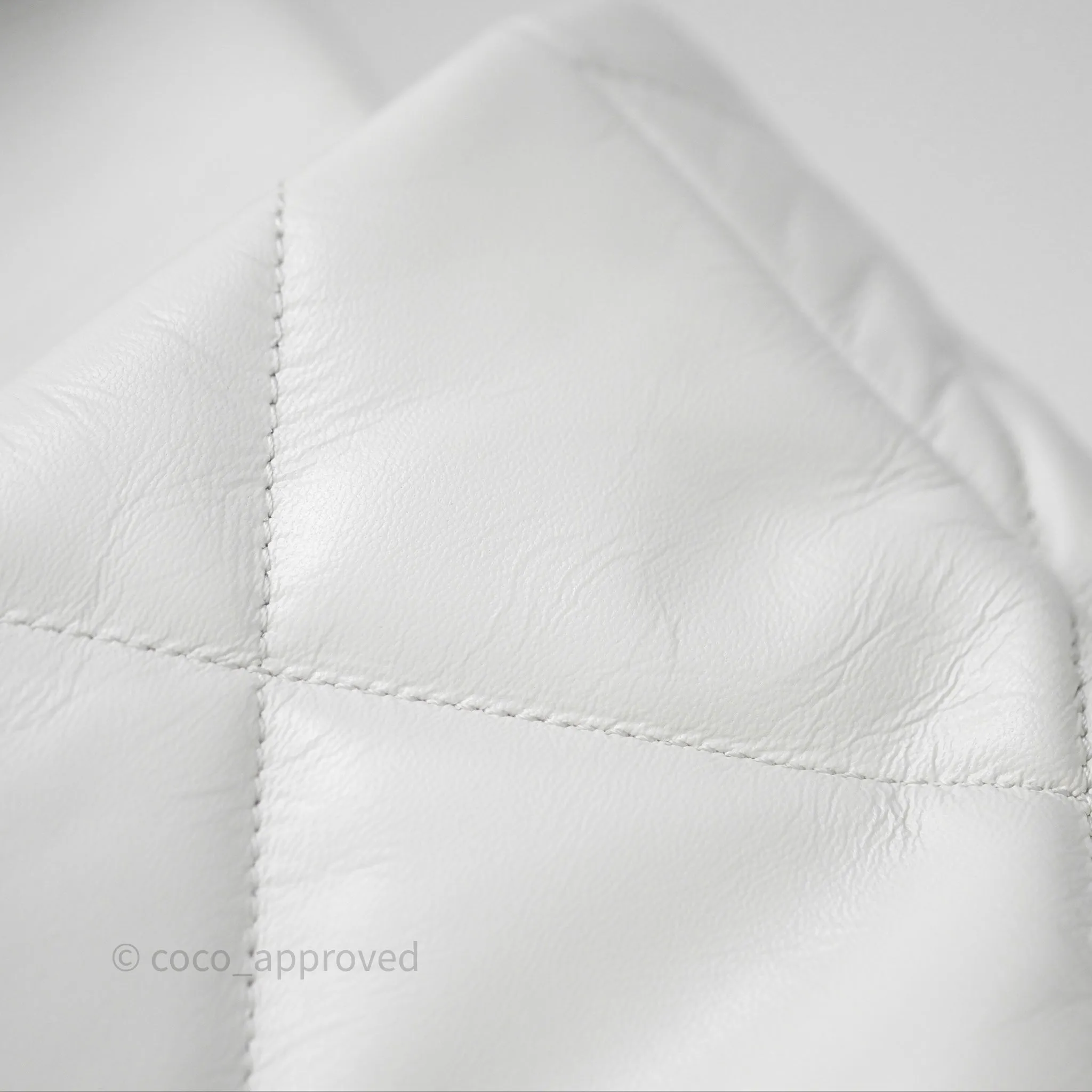 Chanel 19 Small White Mixed Hardware
