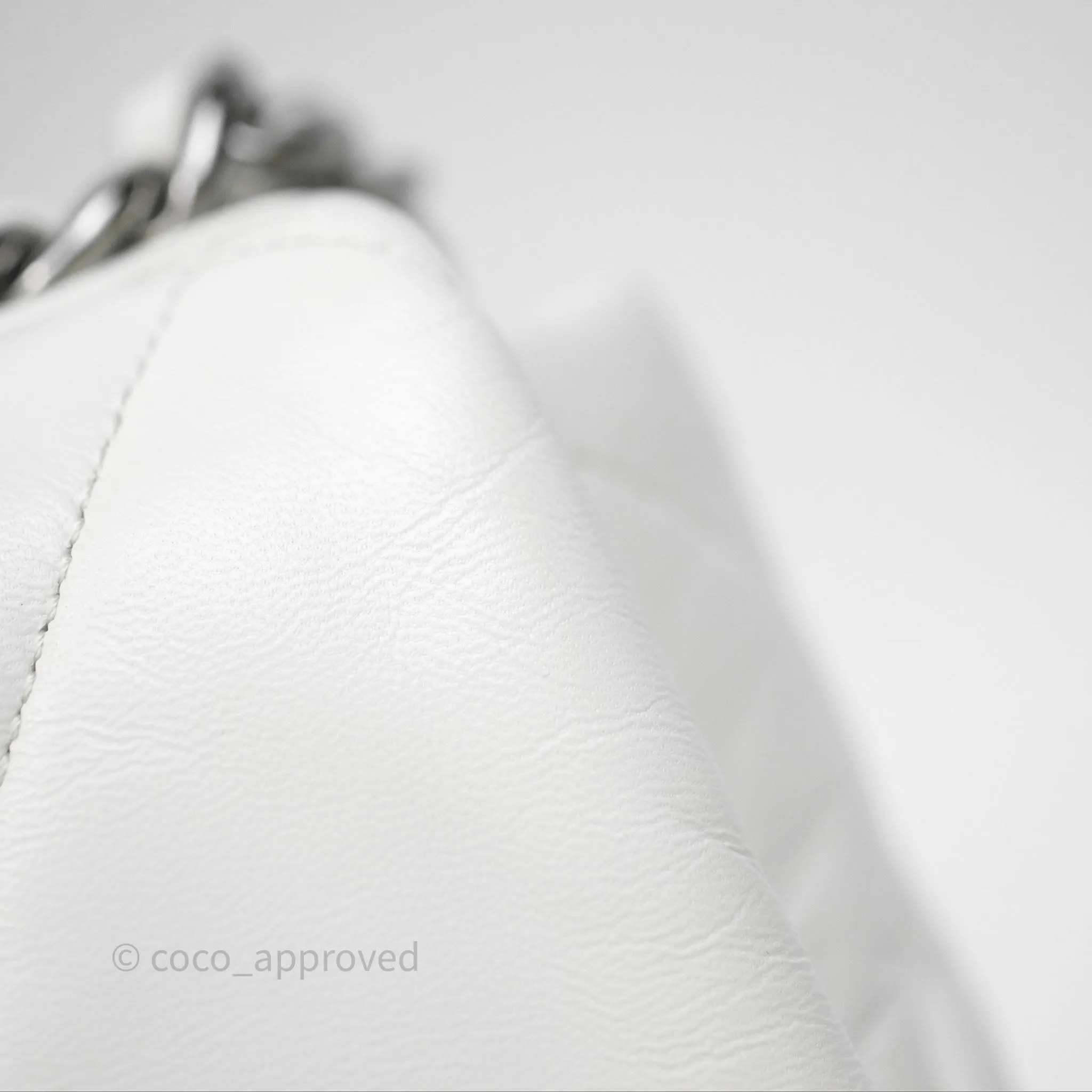 Chanel 19 Small White Mixed Hardware