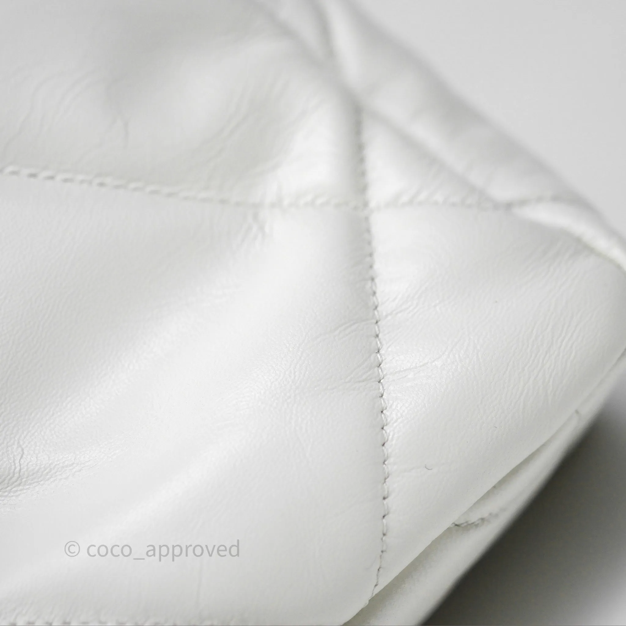 Chanel 19 Small White Mixed Hardware