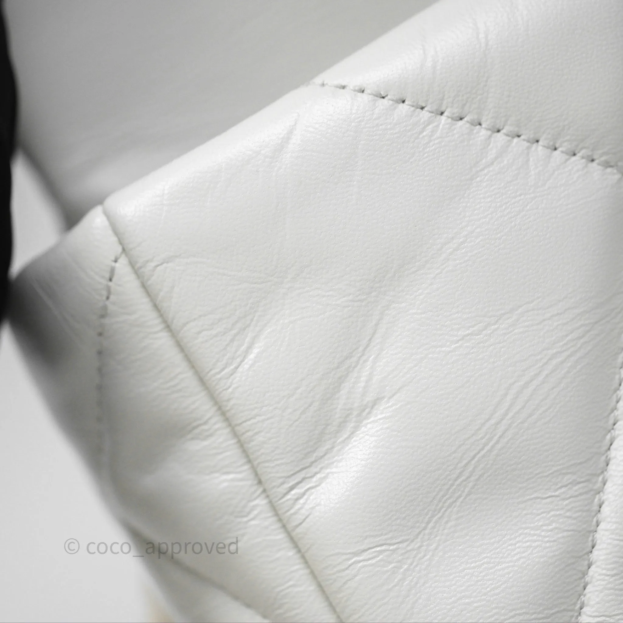 Chanel 19 Small White Mixed Hardware