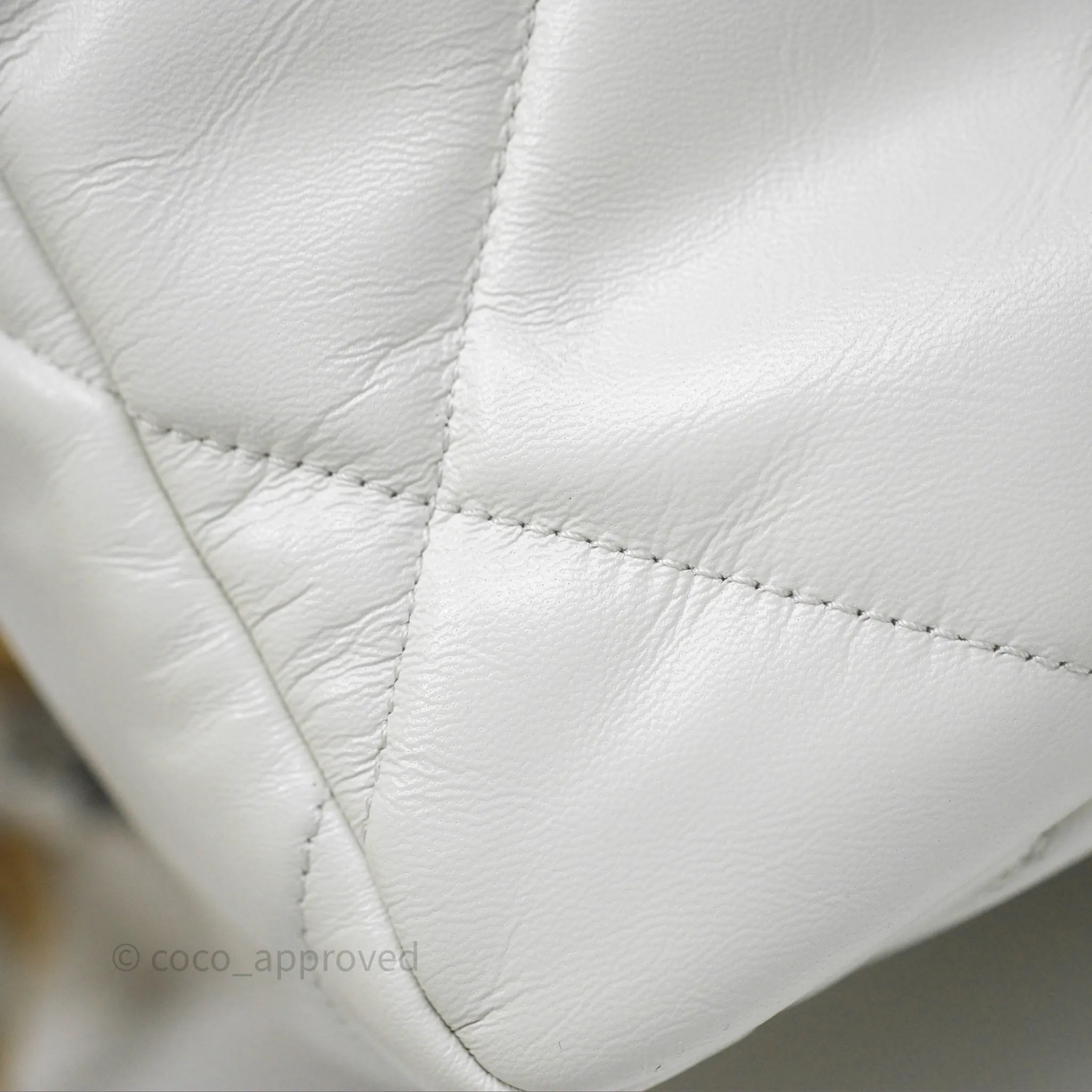 Chanel 19 Small White Mixed Hardware