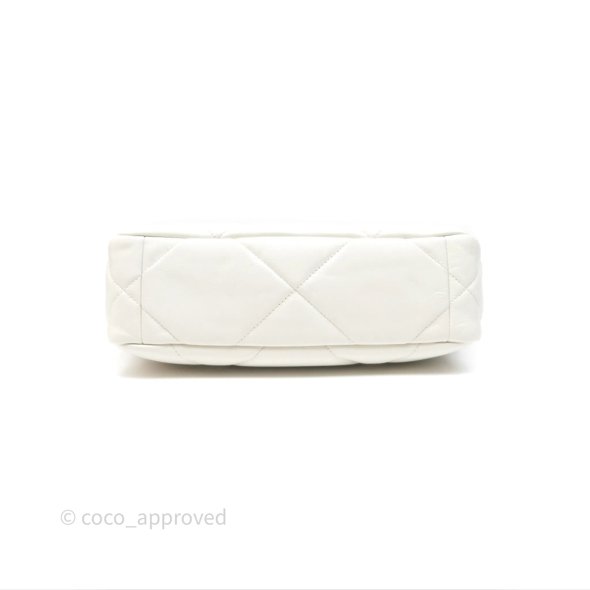 Chanel 19 Small White Mixed Hardware