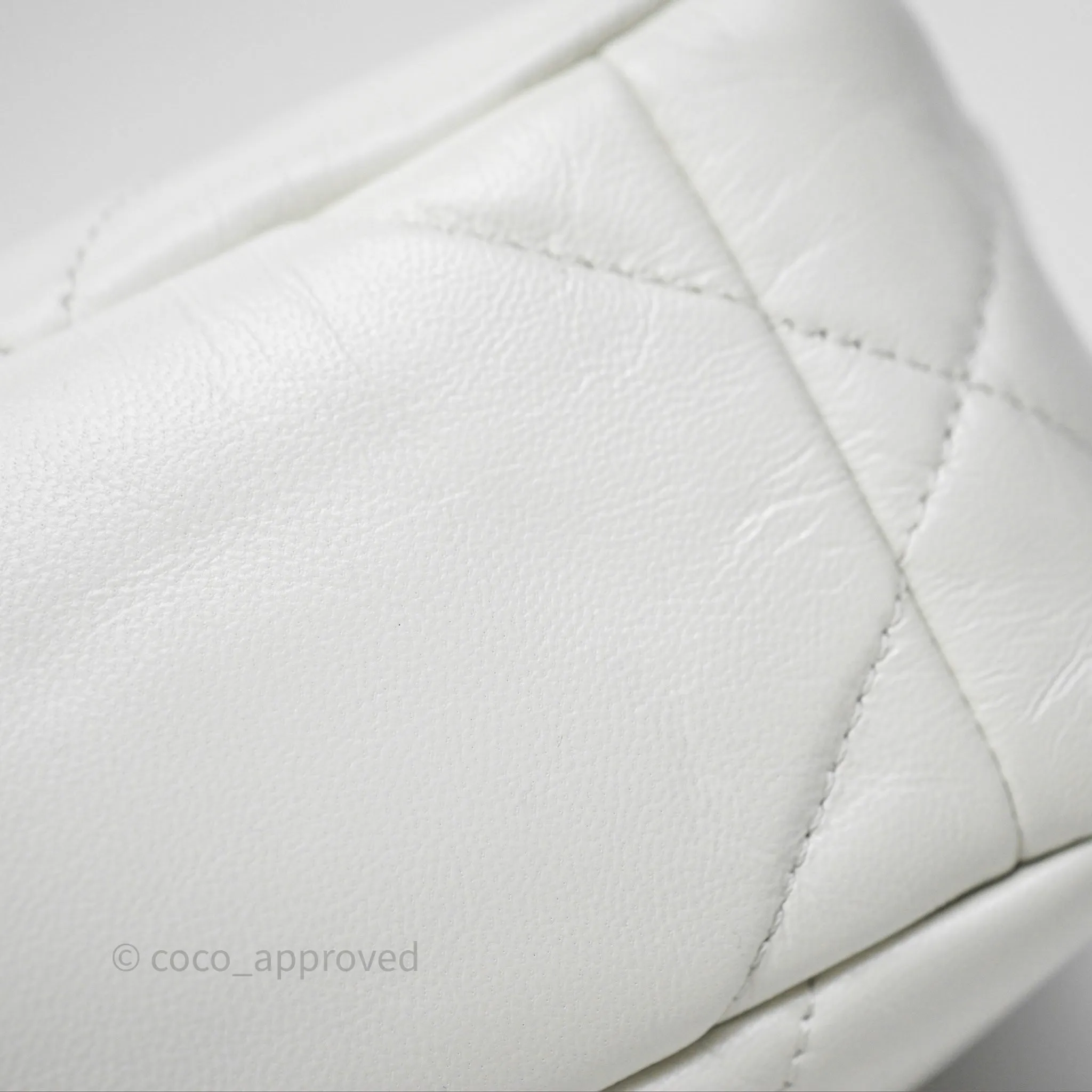 Chanel 19 Small White Mixed Hardware