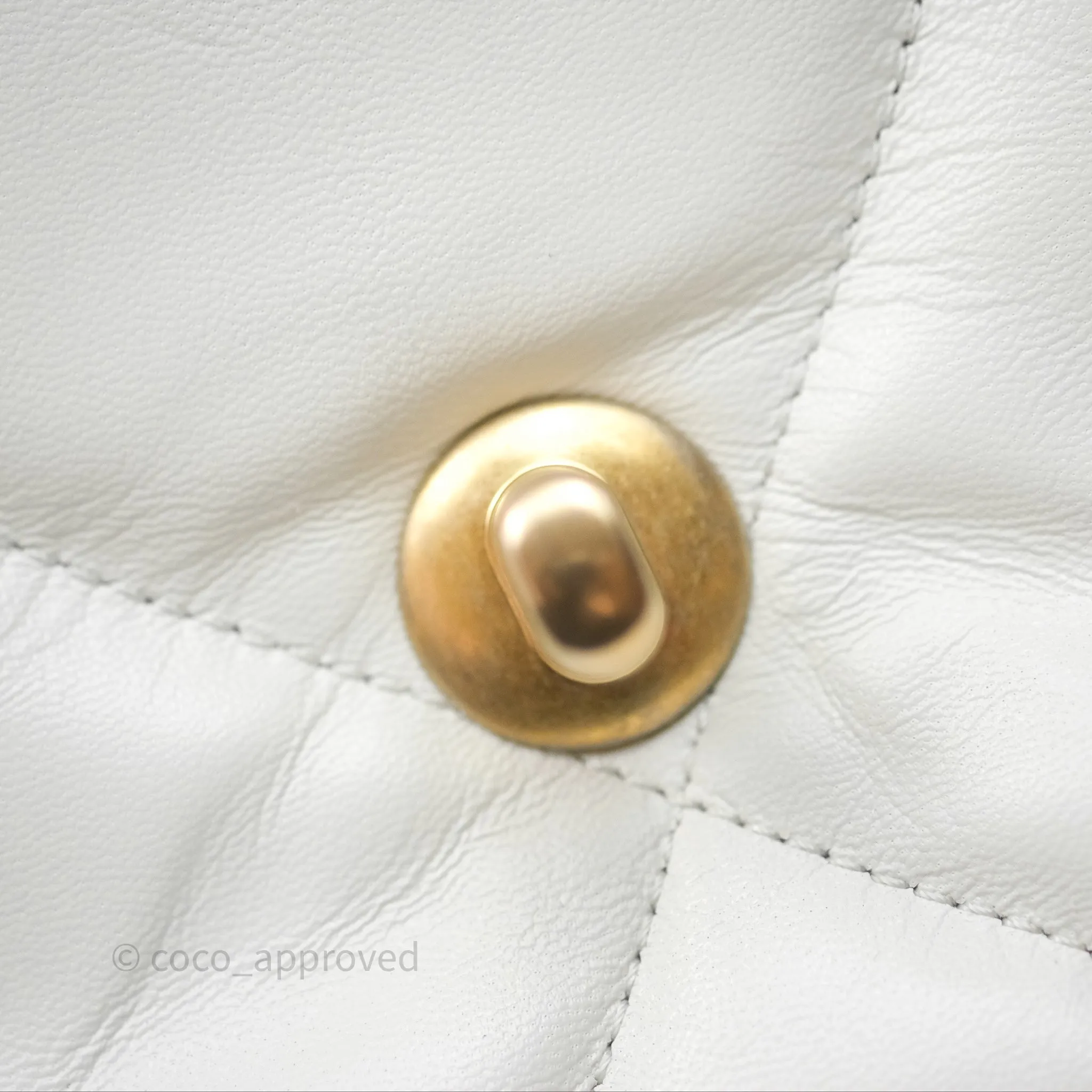 Chanel 19 Small White Mixed Hardware