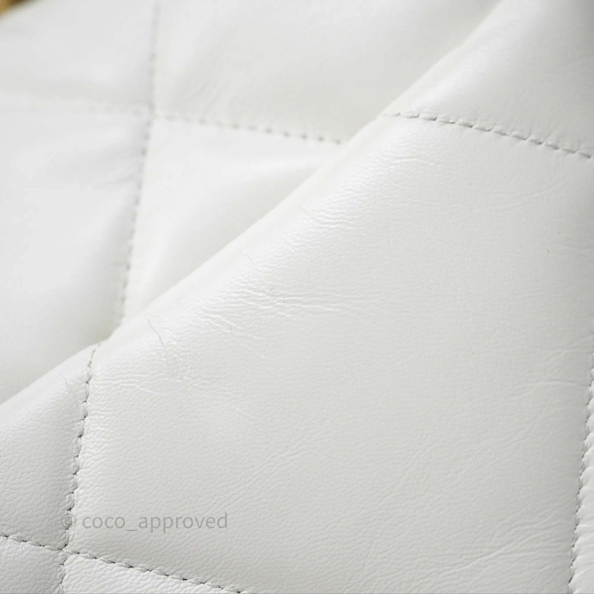 Chanel 19 Small White Mixed Hardware