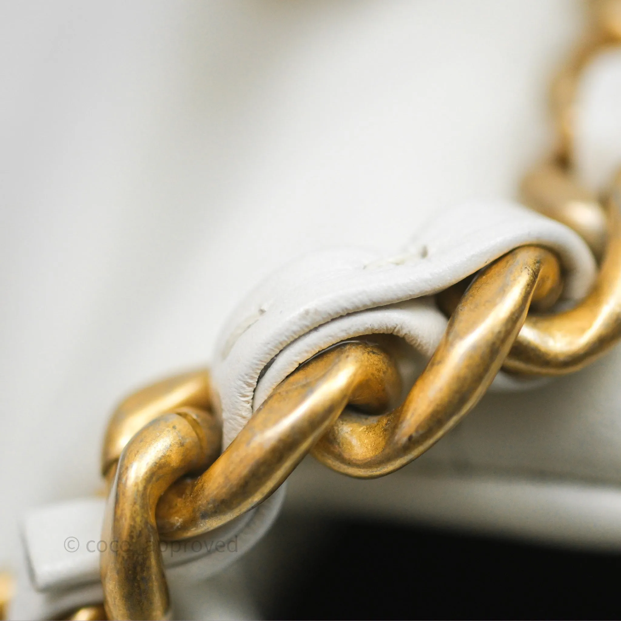 Chanel 19 Small White Mixed Hardware