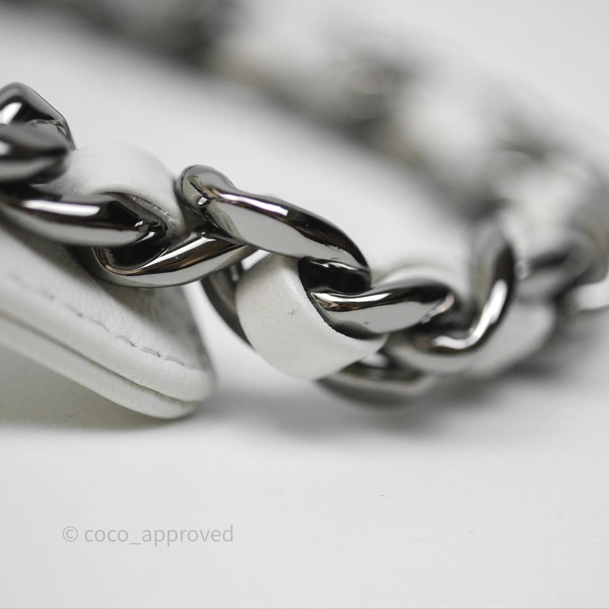 Chanel 19 Small White Mixed Hardware