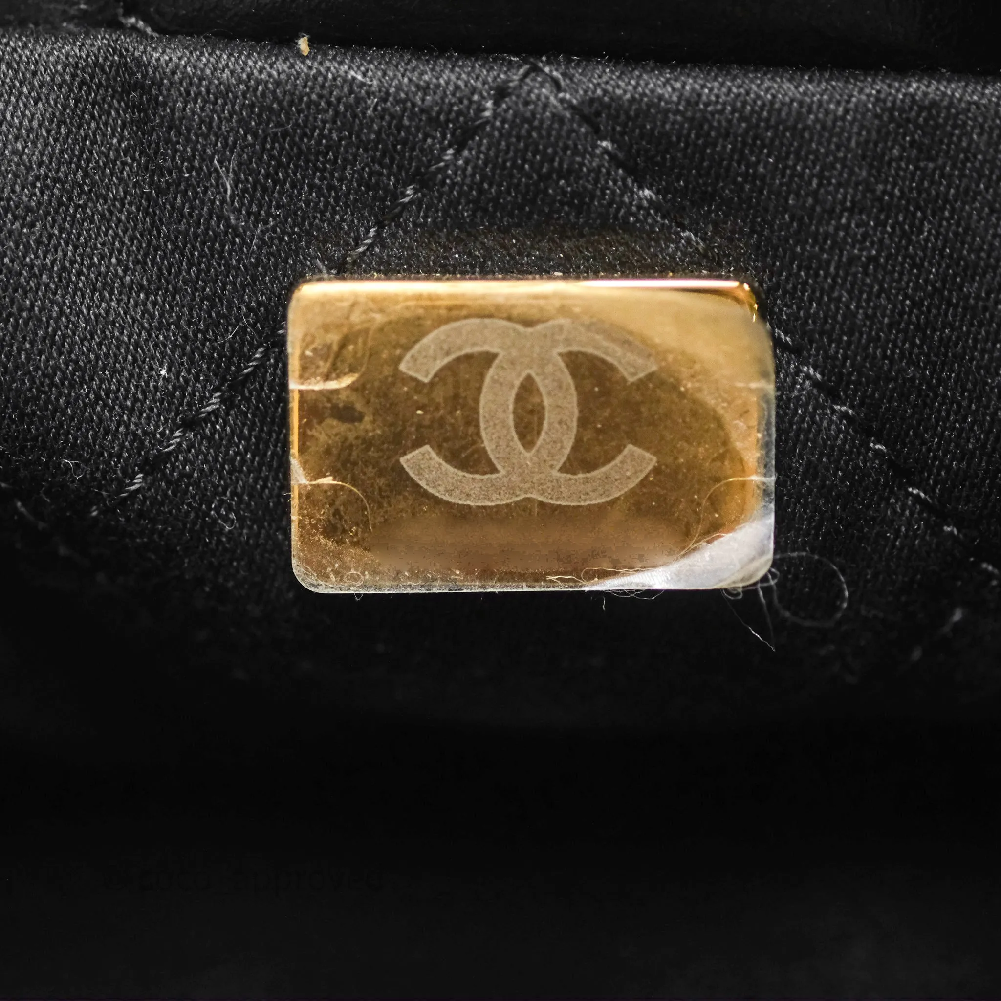 Chanel 22 Bag Small Black Shiny Calfskin Aged Gold Hardware