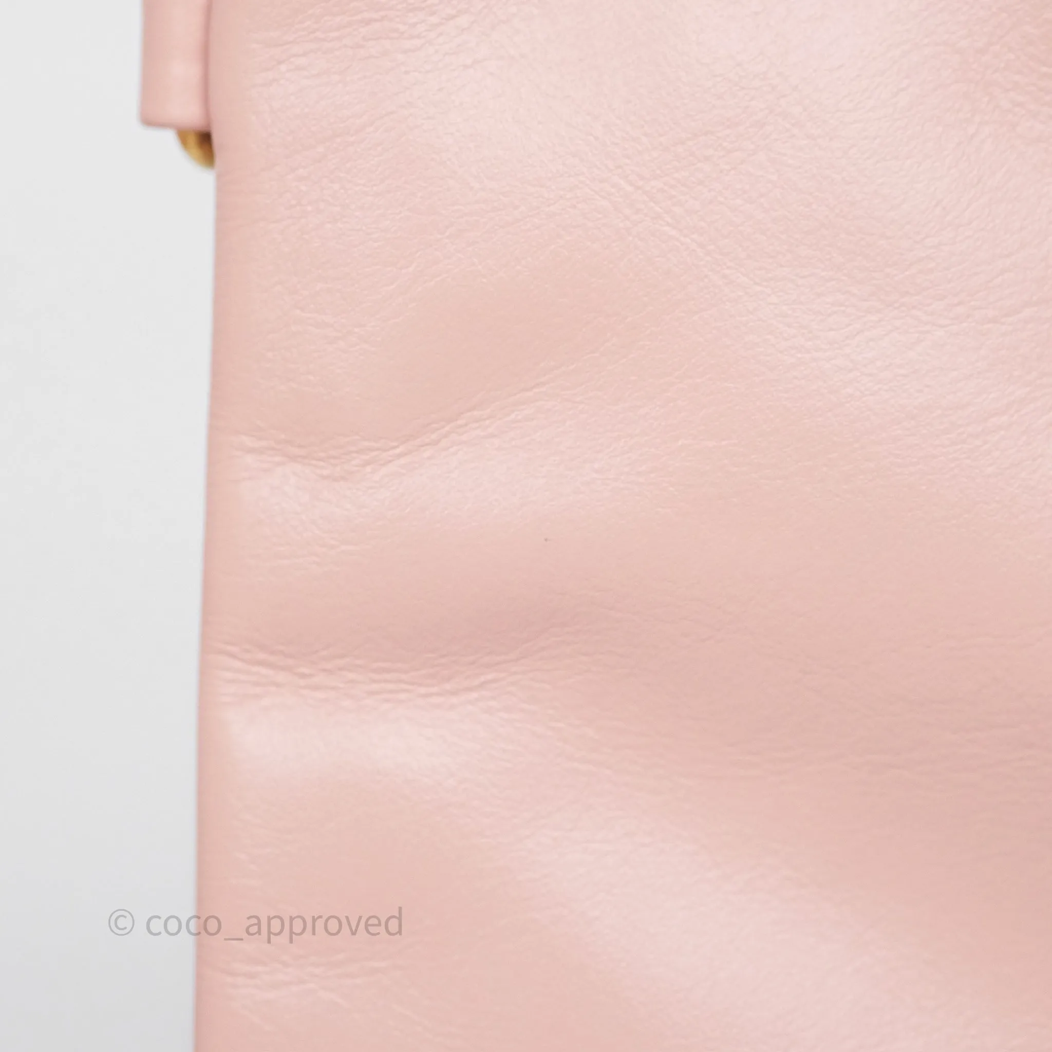 Chanel 22 Medium Pink Crumpled Calfskin Aged Gold Hardware