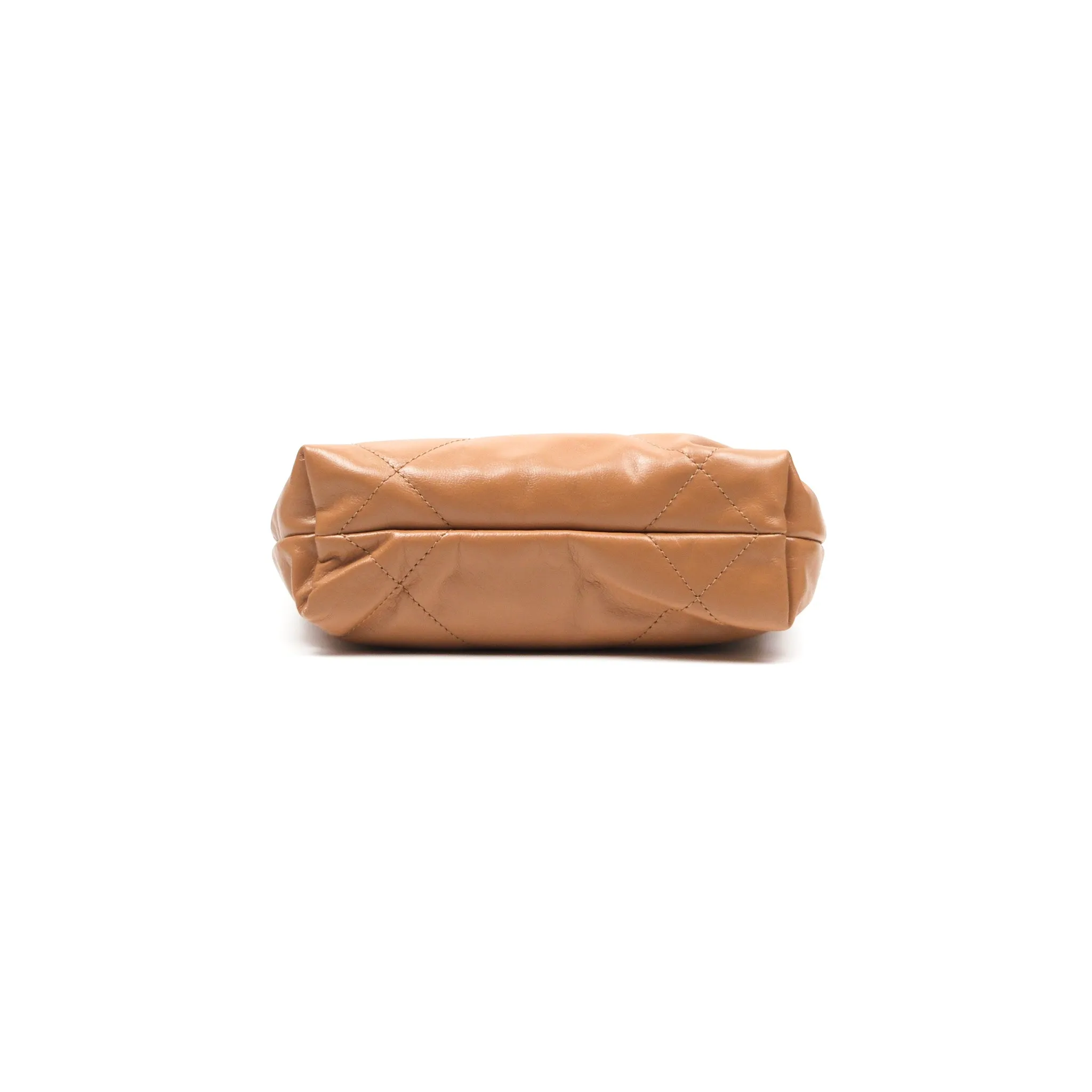 Chanel 22 Mini Bag Caramel Crumpled Calfskin