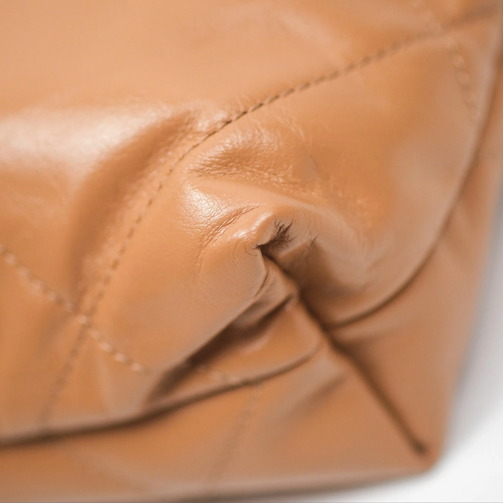 Chanel 22 Mini Bag Caramel Crumpled Calfskin