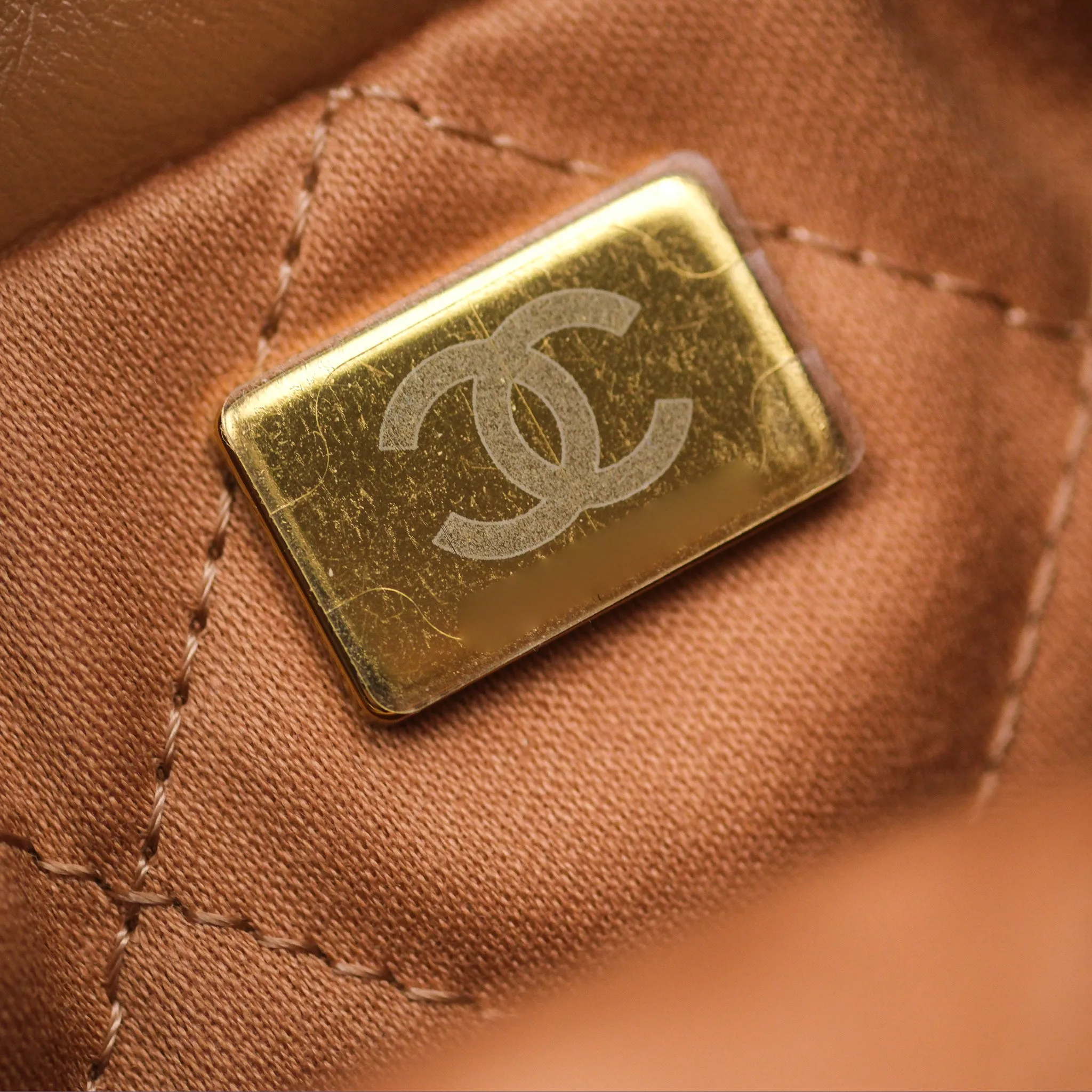 Chanel 22 Mini Bag Caramel Crumpled Calfskin
