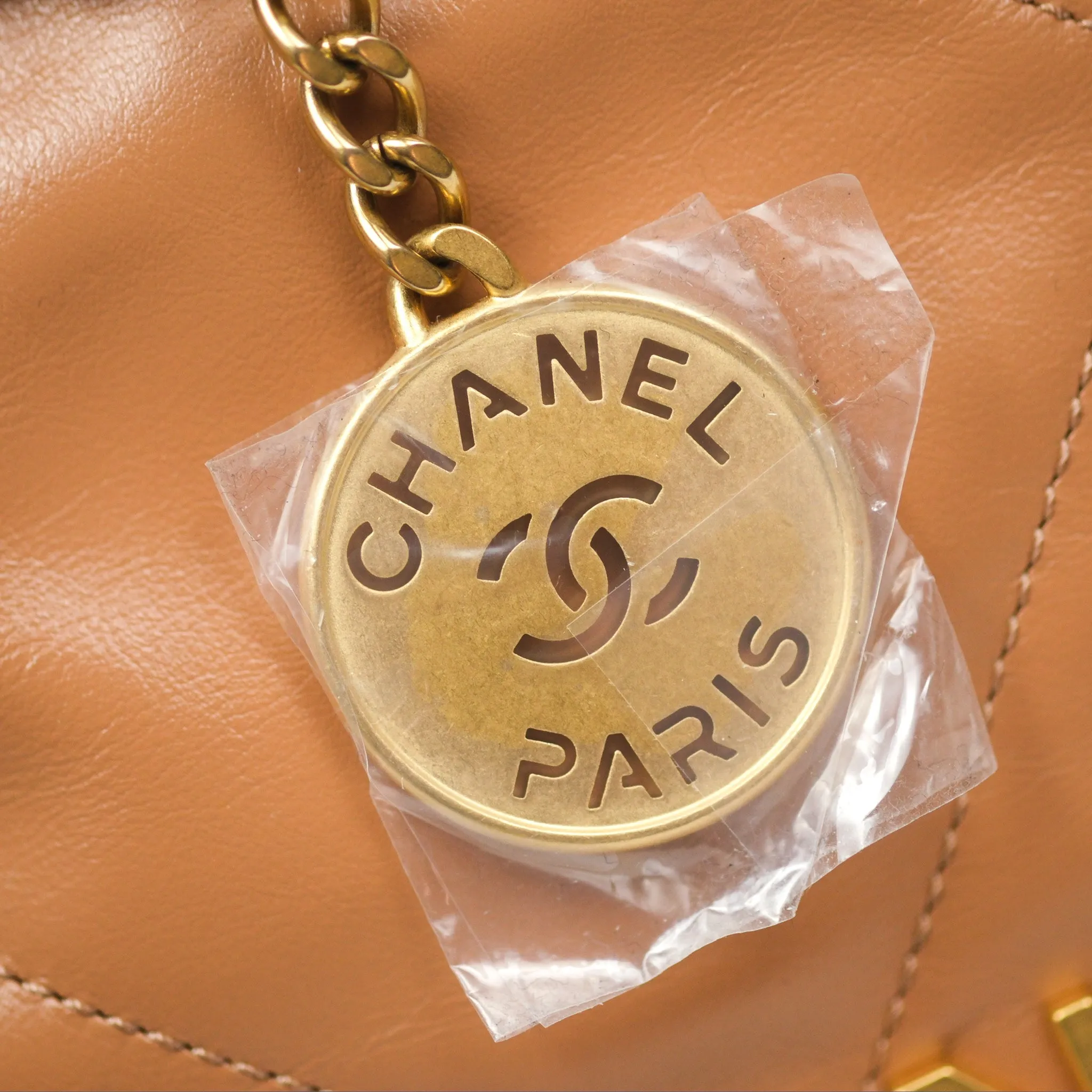 Chanel 22 Mini Bag Caramel Crumpled Calfskin