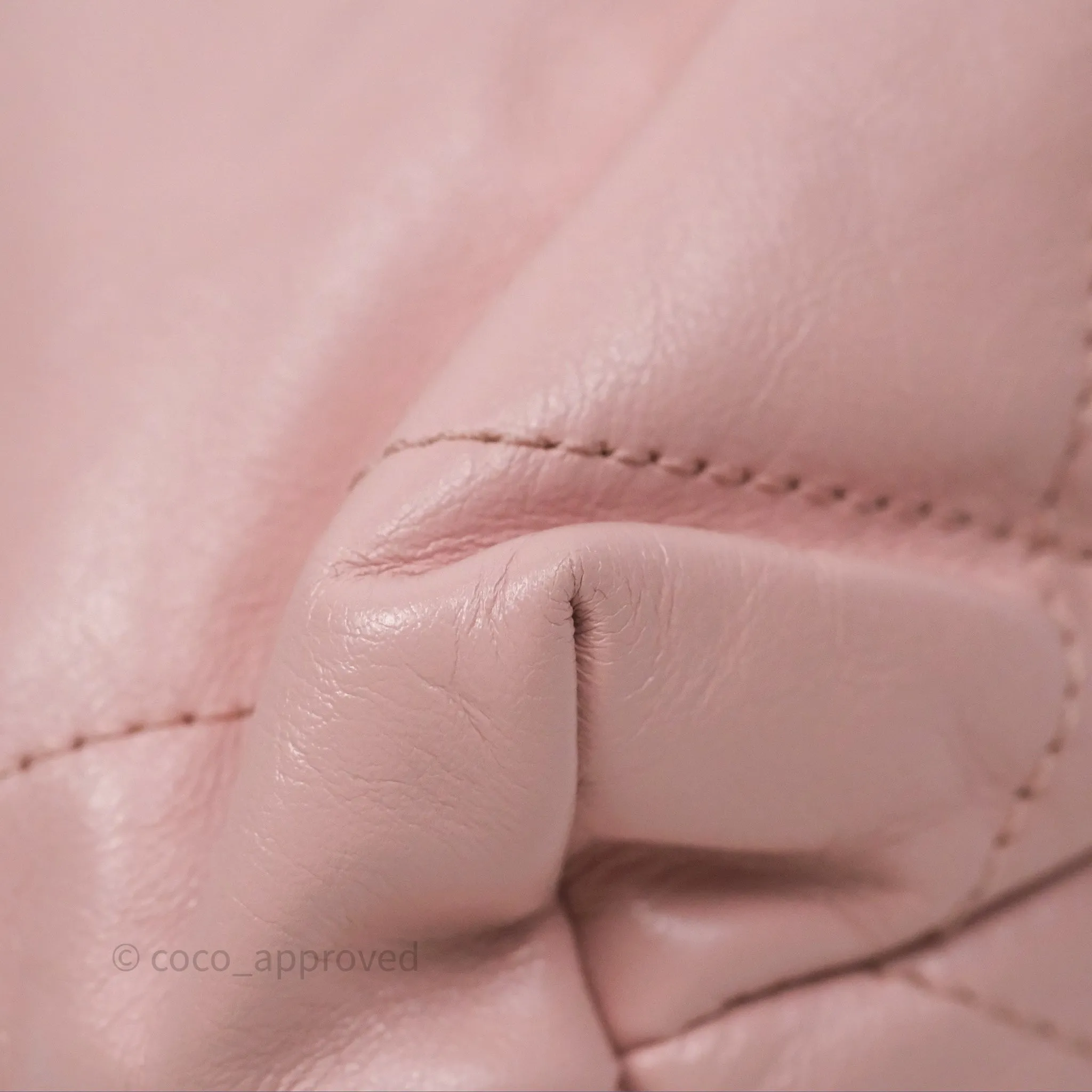 Chanel 22 Mini Bag Light Pink Crumpled Calfskin