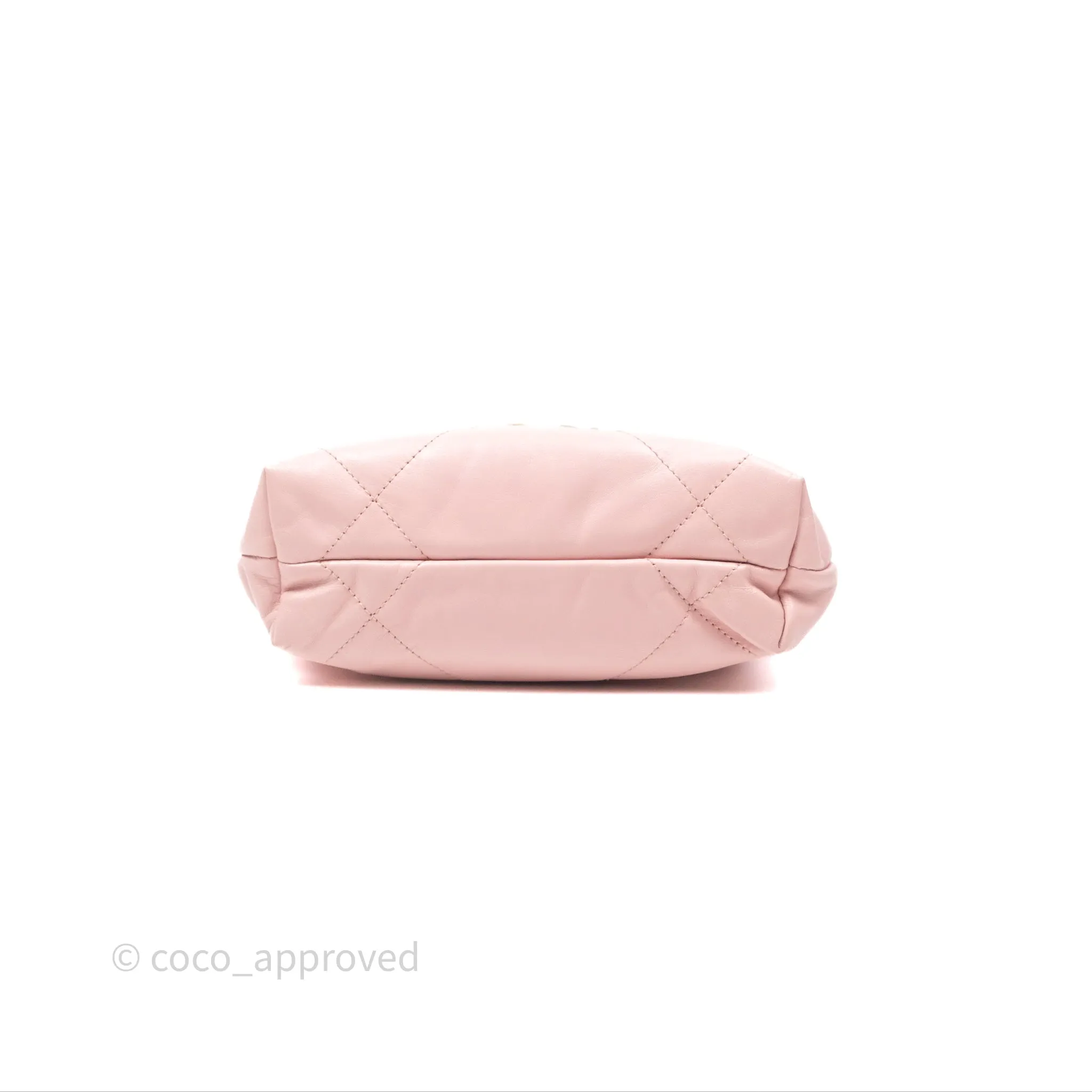 Chanel 22 Mini Bag Light Pink Crumpled Calfskin