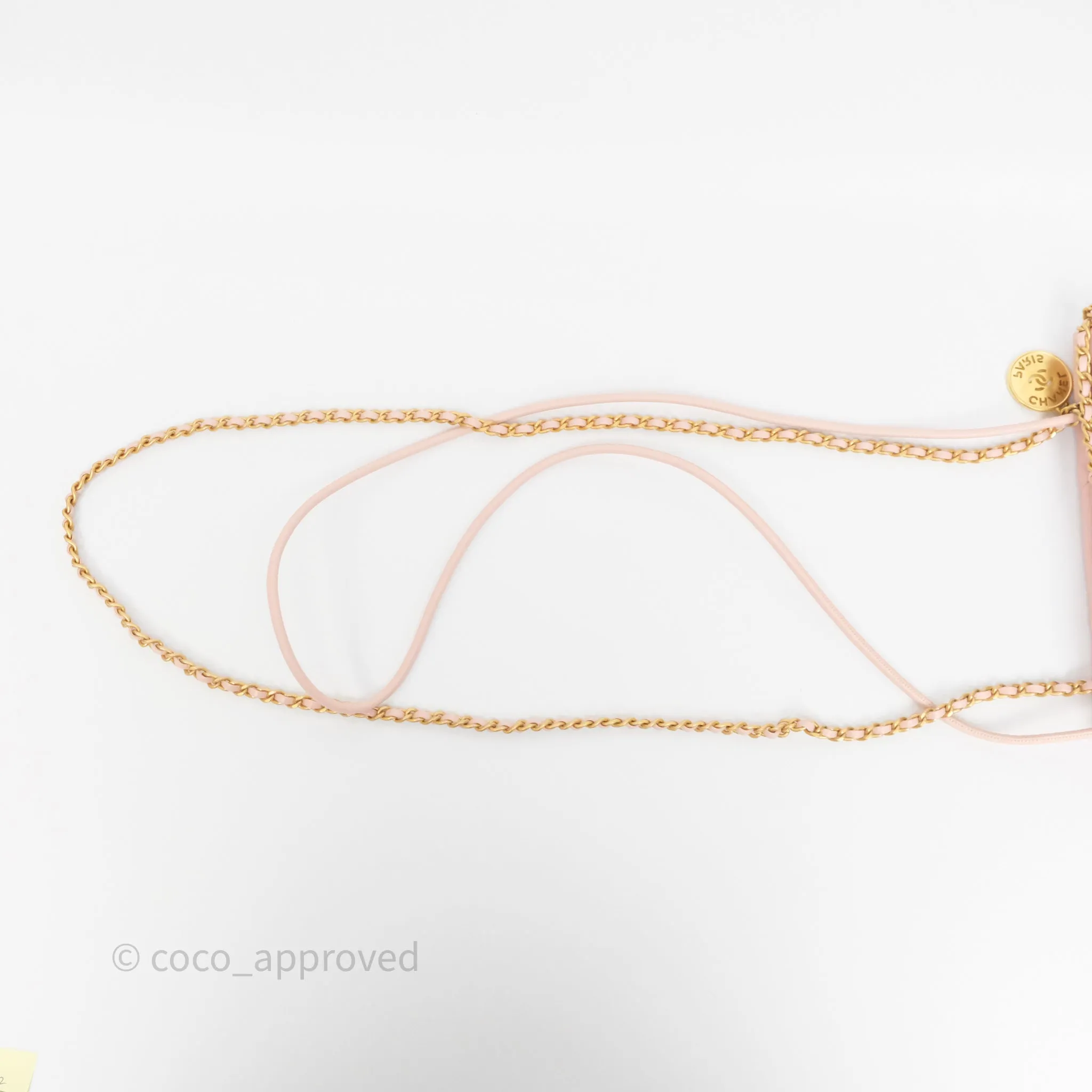 Chanel 22 Mini Bag Light Pink Shiny Crumpled Calfskin