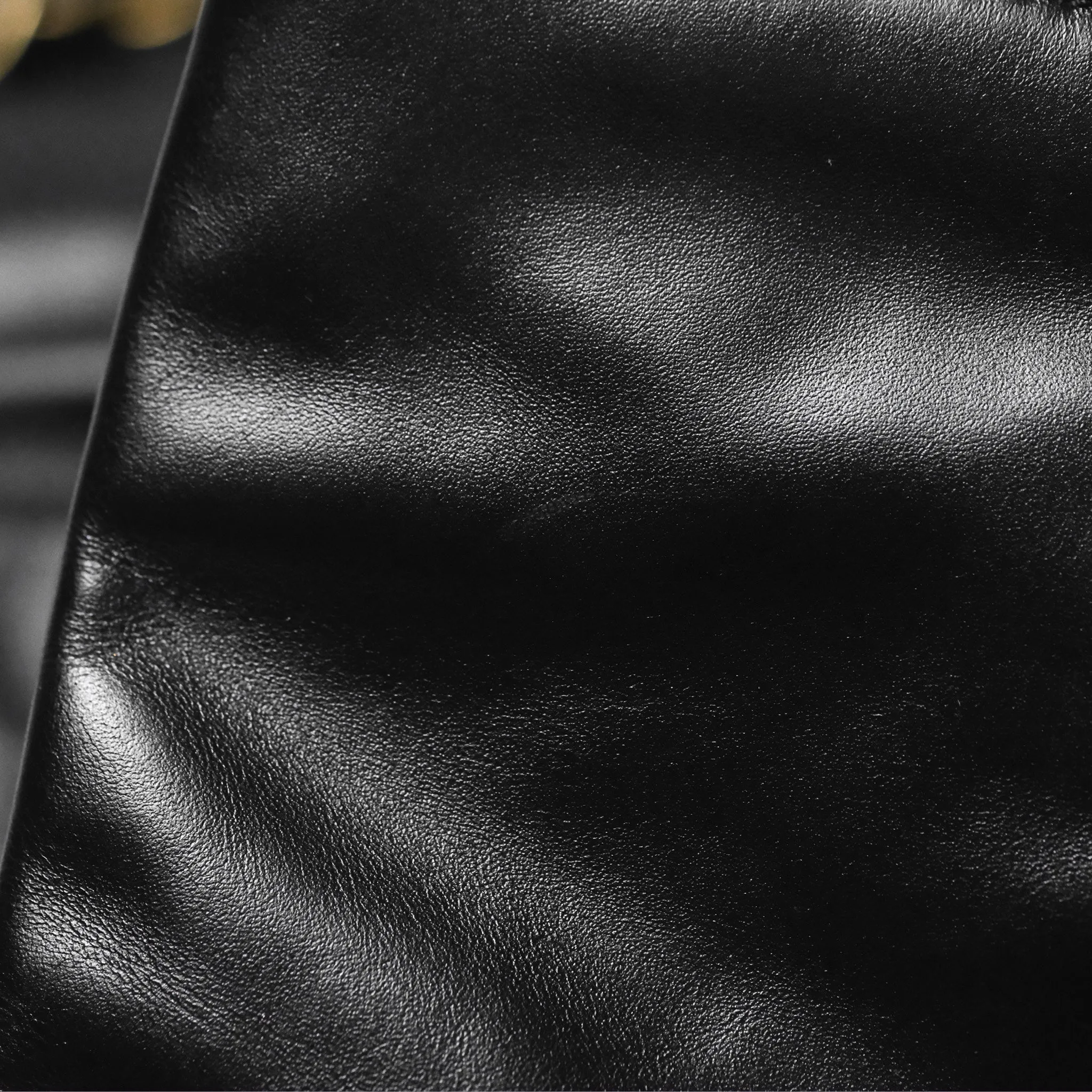Chanel 22 Small Black Shiny Calfskin Aged Gold Hardware
