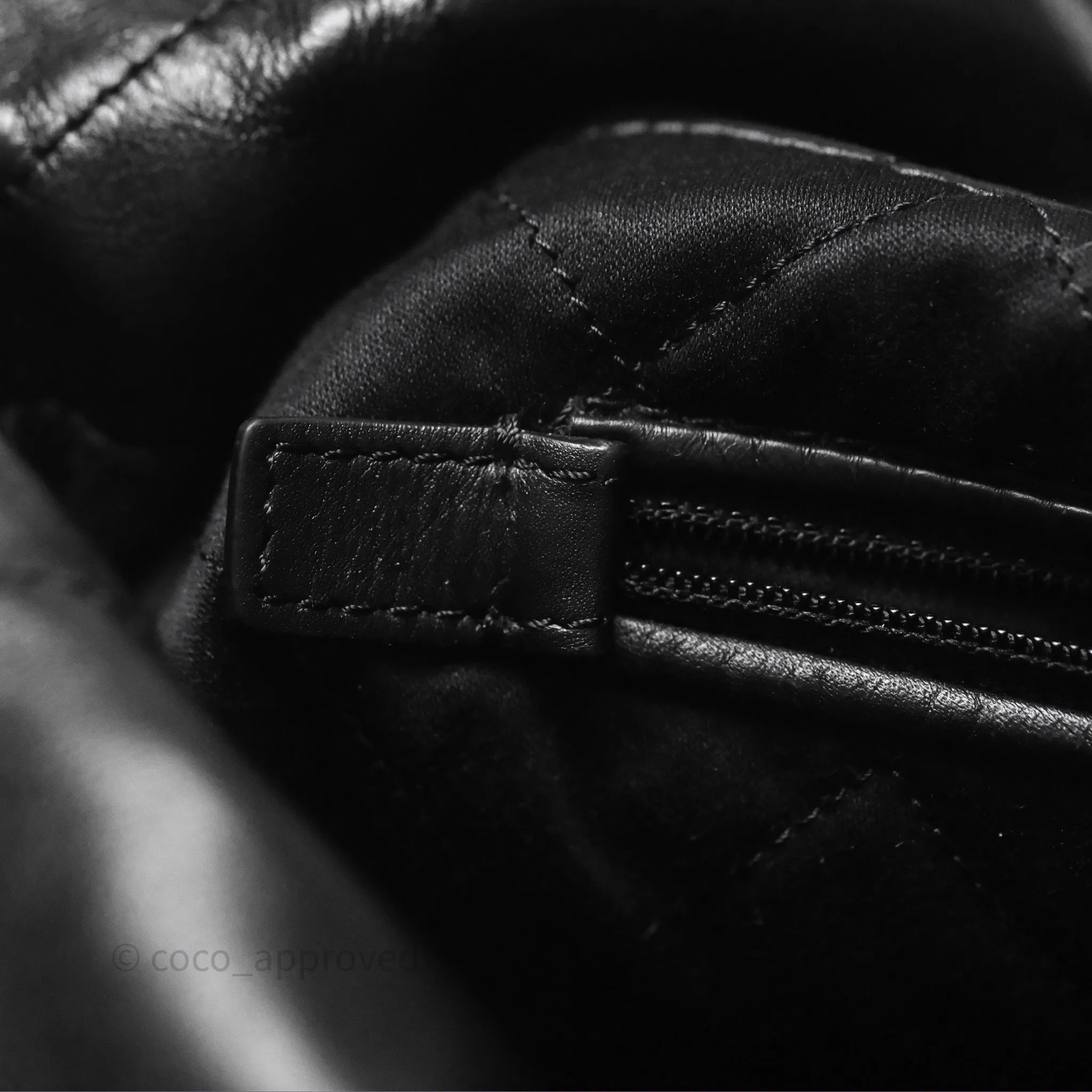 Chanel 22 Small Black Shiny Calfskin Aged Gold Hardware