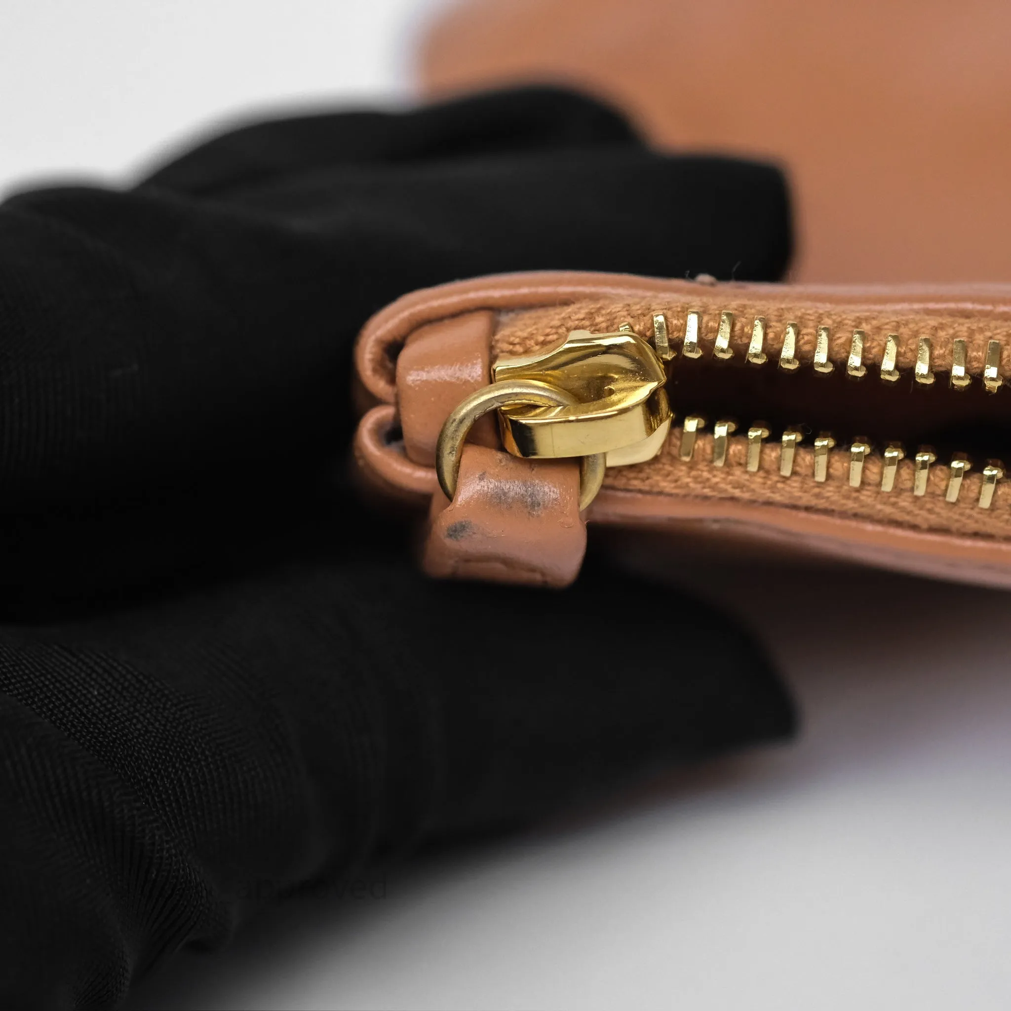 Chanel 22 Small Caramel Beige Shiny Calfskin Aged Gold Hardware